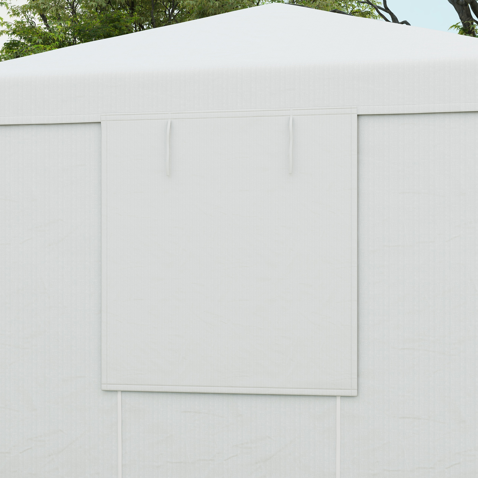 Pavillon-Ersatzdach Ersatzvordach, wetterbeständig, 360  x 300 x 270 cm, Weiß