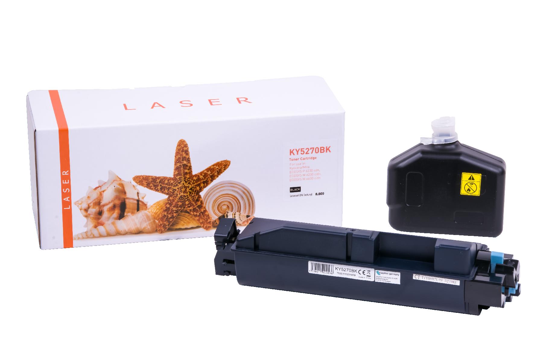TK5270K alternativ Toner schwarz für Kyocera / TK5270K / 8.000 Seiten TK5270K alternativ Toner schwarz für Kyocera / TK5270K / 8.000 Seiten