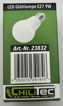 LED Glühlampe E27 "promo" warmweiß, 230V, 160°, 8,6W, 802lm, 3000k