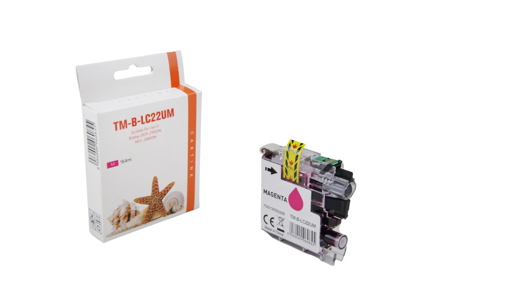 LC22UM alternativ Seestern Tinte magenta für Brother / LC22UM / 15,4ml