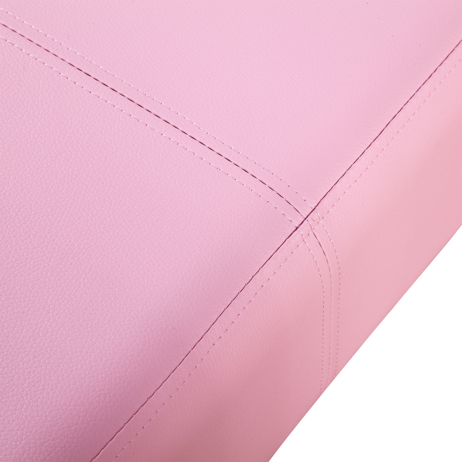 Kindersessel mit Fußhocker, Kindercouch mit Hocker, Kindersofa, Sofa Sessel, Rosa 83 x 42 x 41 cm