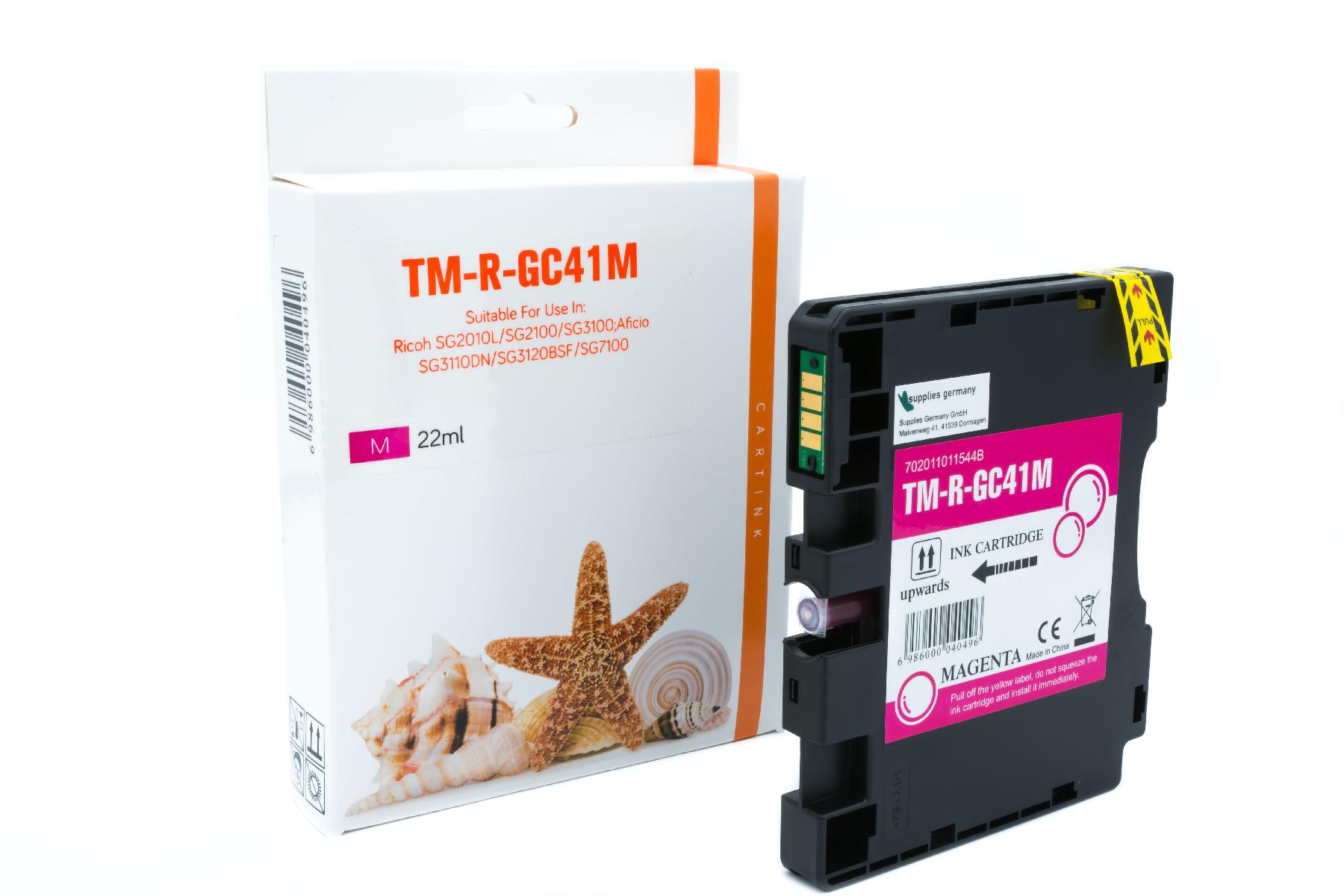 GC41M Refill Tinte magenta Ricoh / 405763 / 2.200 Seiten GC41M Refill Tinte magenta Ricoh / 405763 / 2.200 Seiten