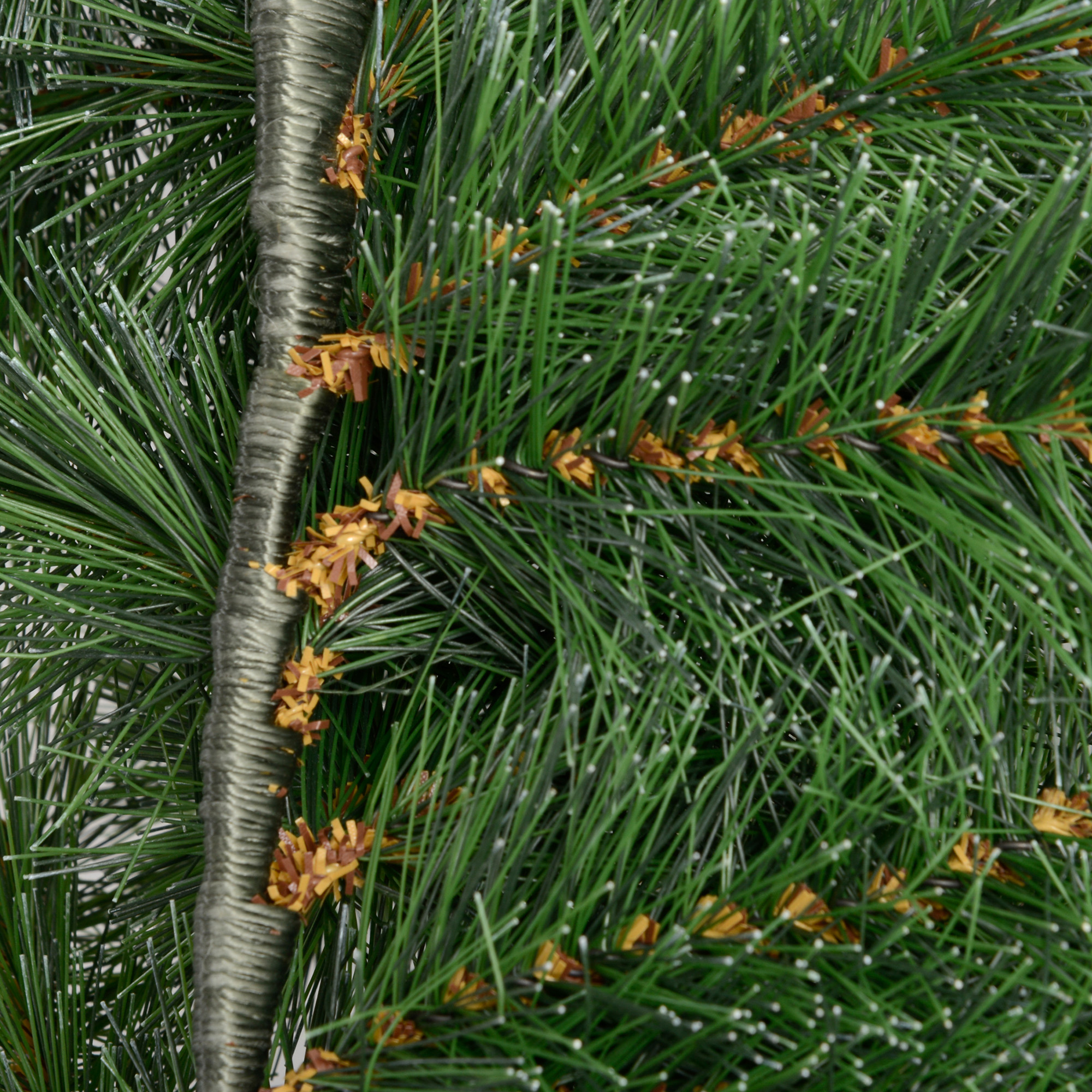 1,8 m künstliche Weihnachtsgirlande Blumendekoration mit 160 Spitzen Grün