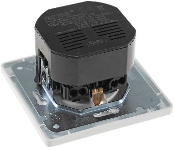 DELPHI Schutzkontakt-Steckdose, silber / 230V~/ 16A, Unterputz, USB-C / PD