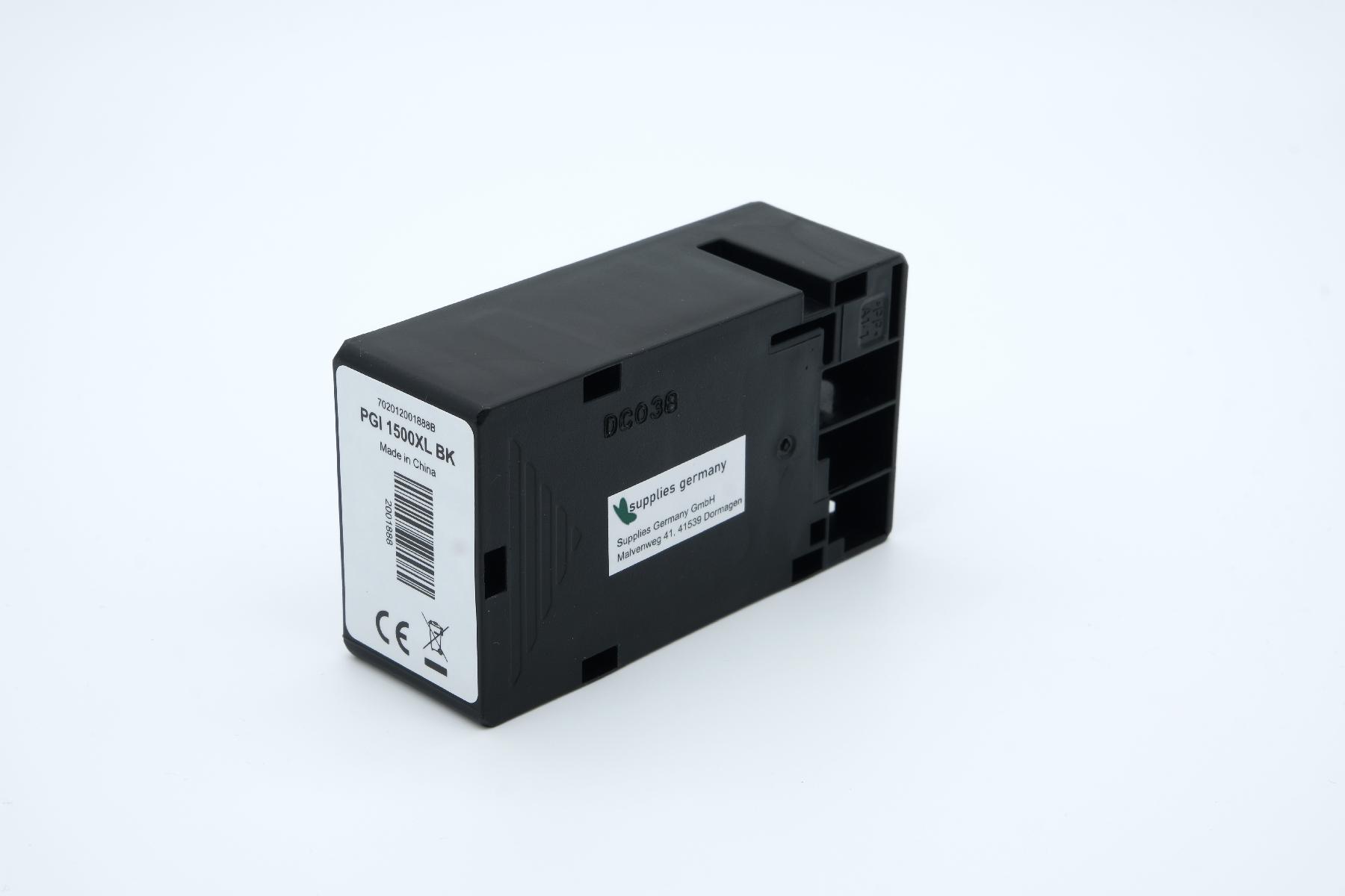PGI1500XLBK alternativ Tinte black für Canon / 9182B001 / 38ml