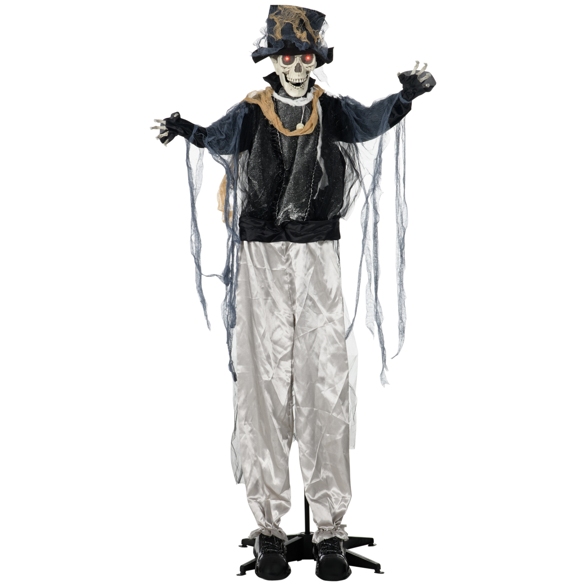 Halloween-Geist, Halloween-Dekoration, Soundfunktion, mit Bewegungssensor und LED-Lichtern, 101 cm x 64 cm x 178 cm
