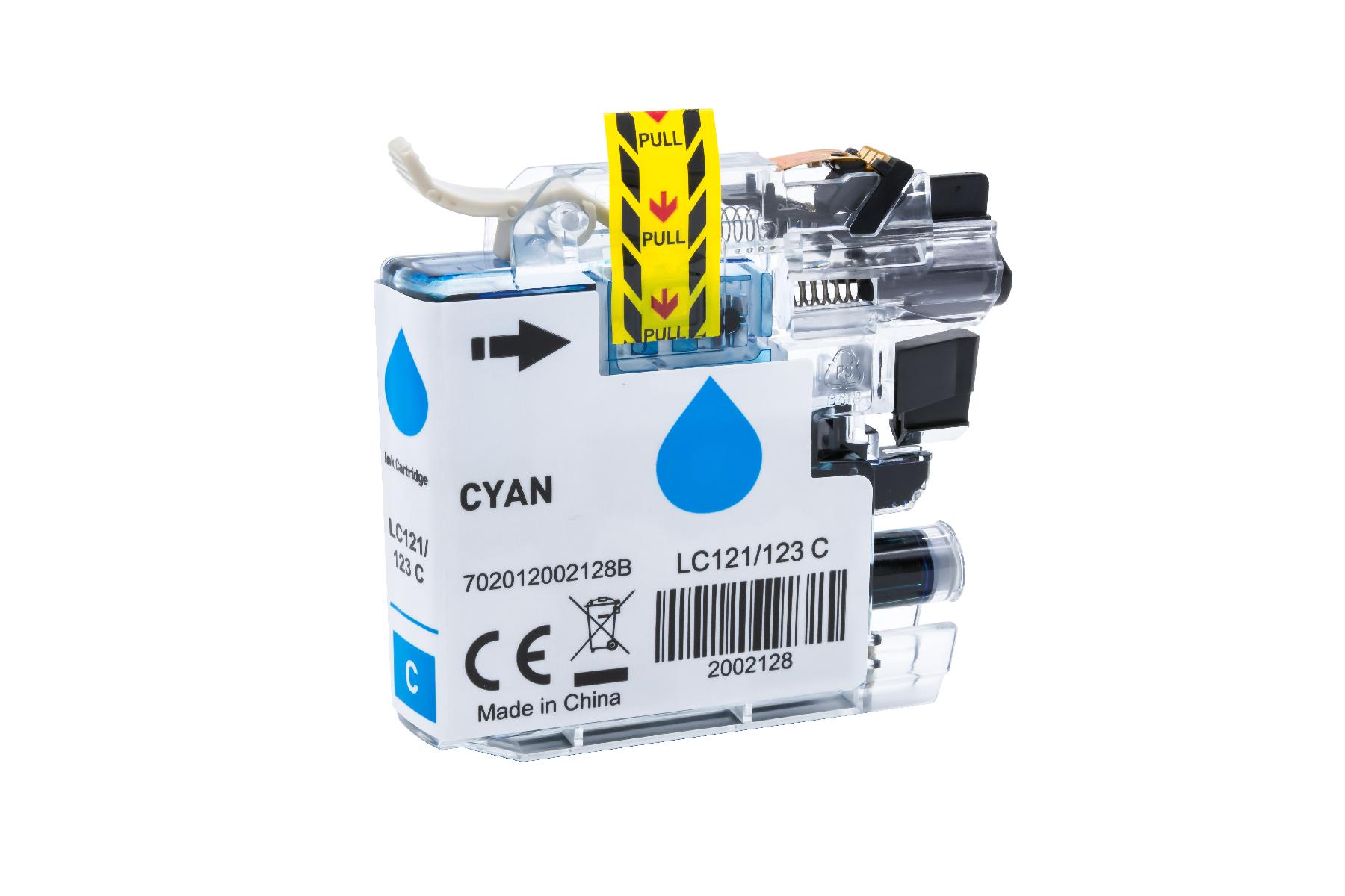 LC121/123XLC alternativ Tinte cyan Brother / LC123C / 10ml LC121/123XLC alternativ Tinte cyan Brother / LC123C / 10ml