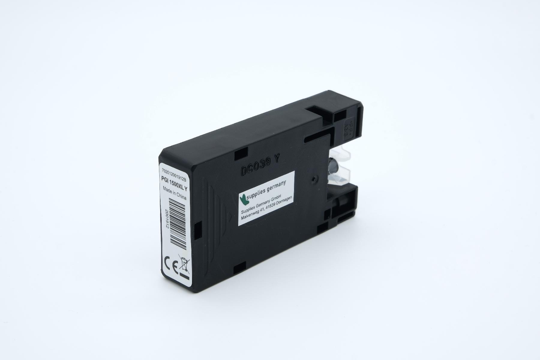 PGI1500XLY alternativ Tinte gelb für Canon / 9195B001 / 16ml
