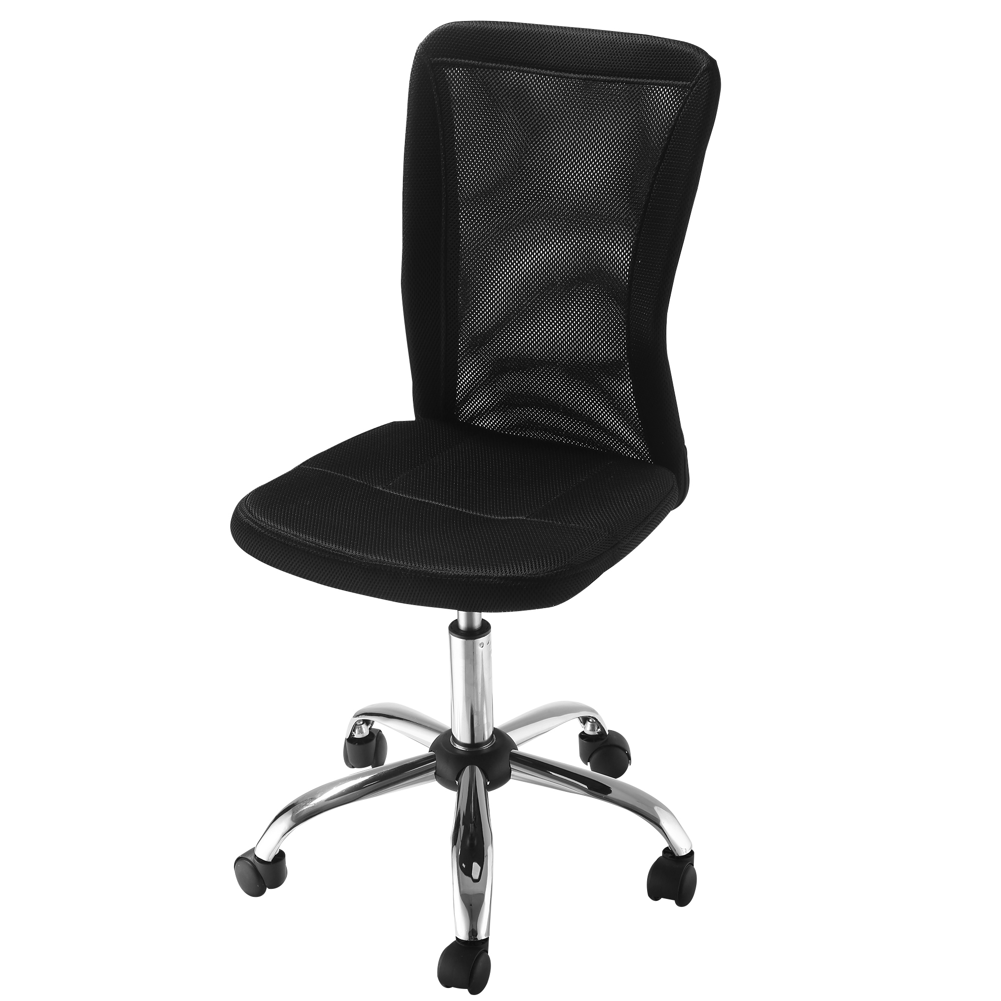 Bürostuhl Schreibtischstuhl, höhenverstellbar, Mesh, 43 cm x 58 cm x 100 cm, Schwarz