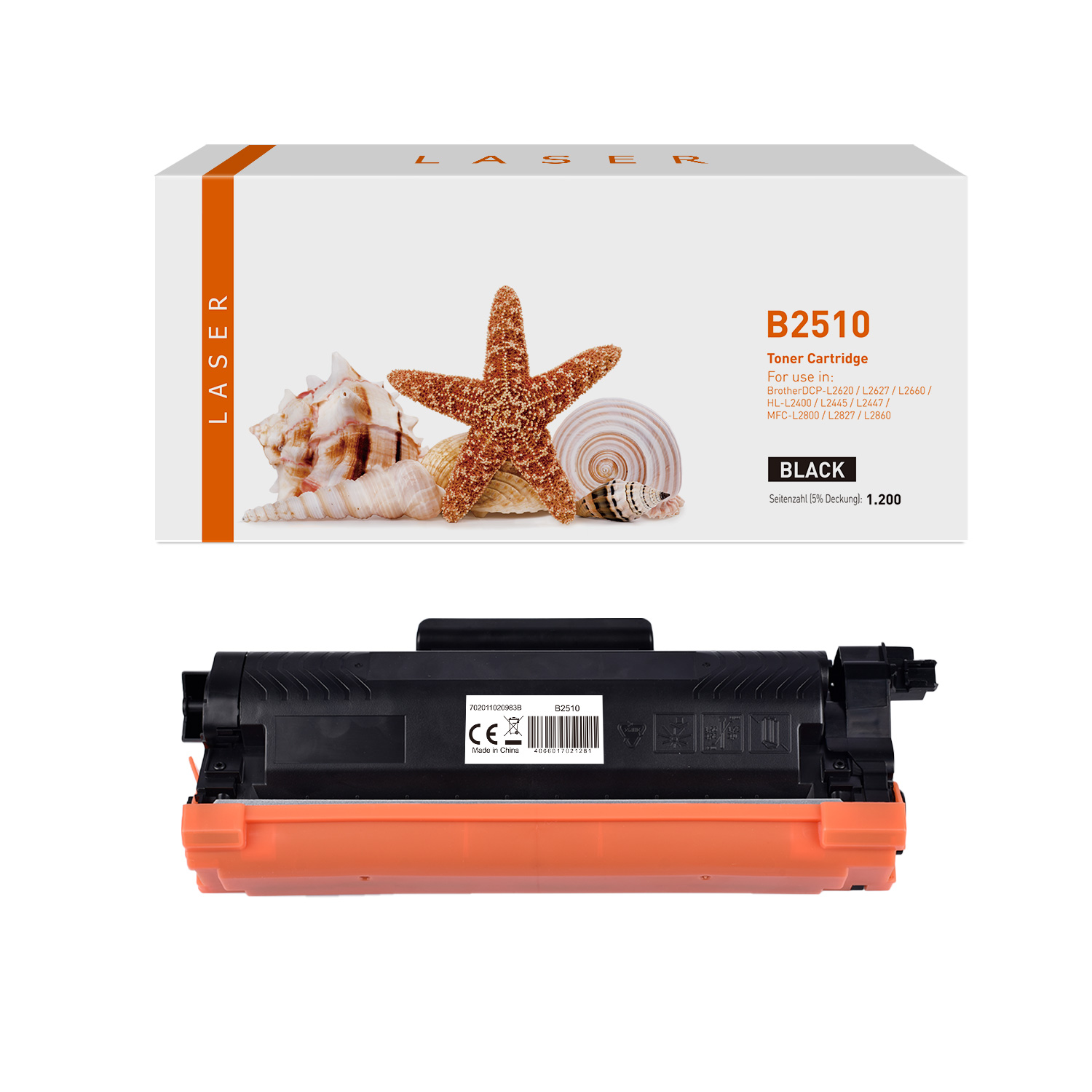 TN2510 alternativ Toner black für Brother / TN2510 / 1.200 Seiten