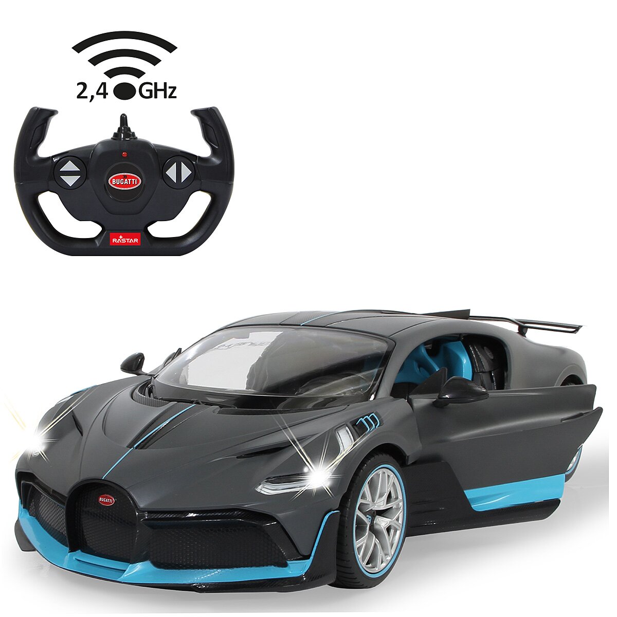 Bugatti Divo 1:14 grau 2,4GHz Tür manuell