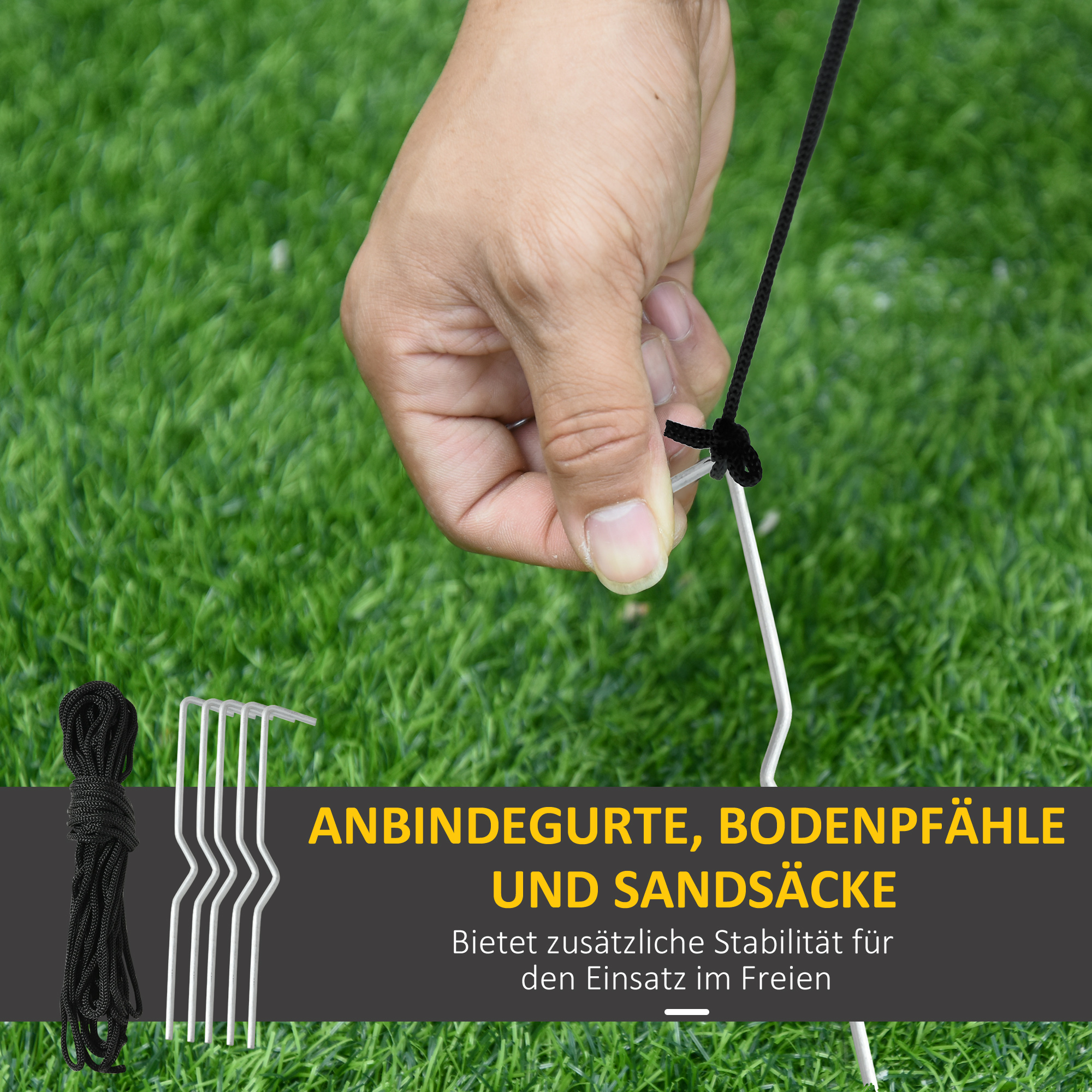 Aufblasbar Weihnachtsdeko, 2,4 m Weihnachtsmann mit LED-Beleuchtung, Zuckerstange