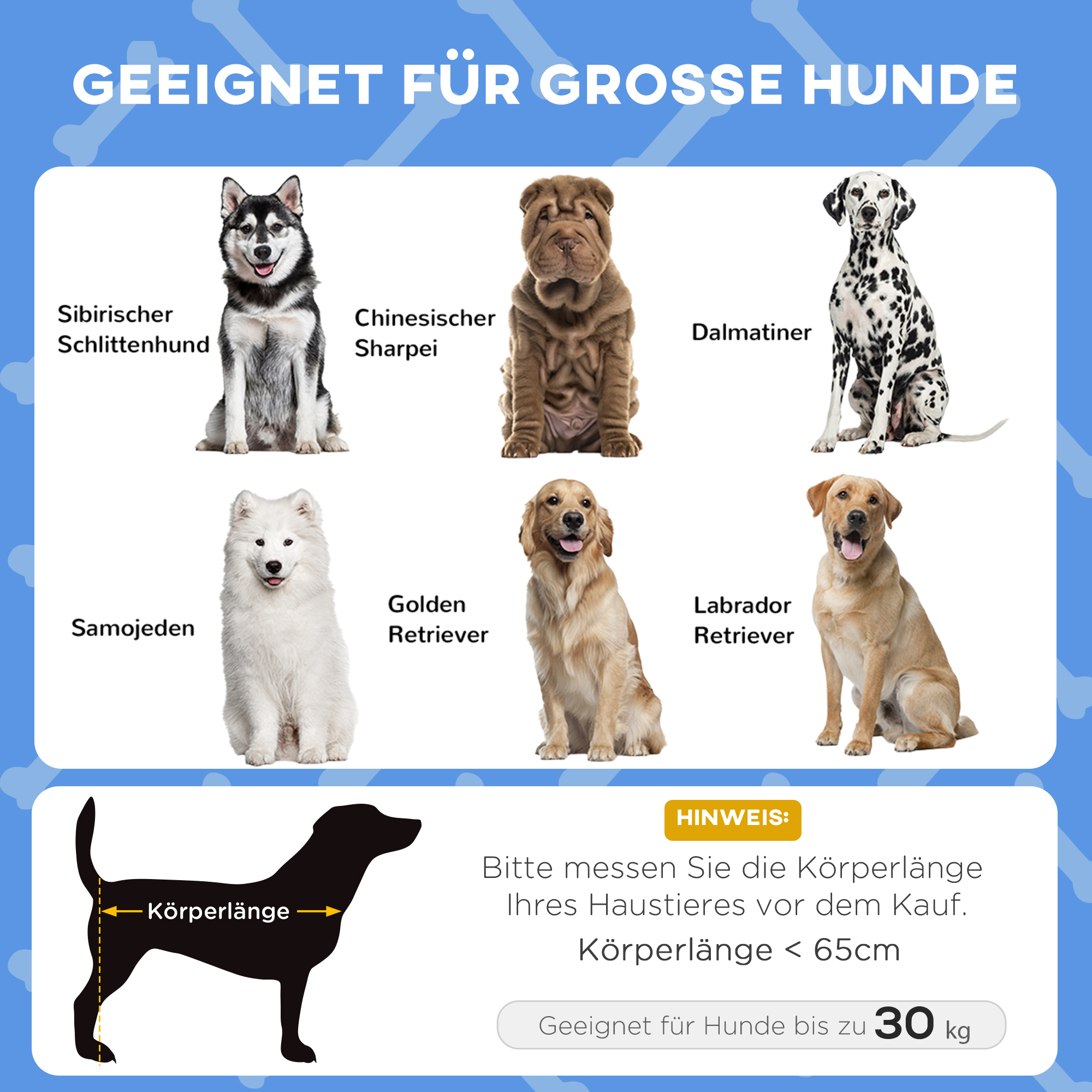 Hundebett Outdoor-Hundebett, wetterbeständig, erhöhtes Gestell, 106 x 76 x 94 cm, Dunkelblau