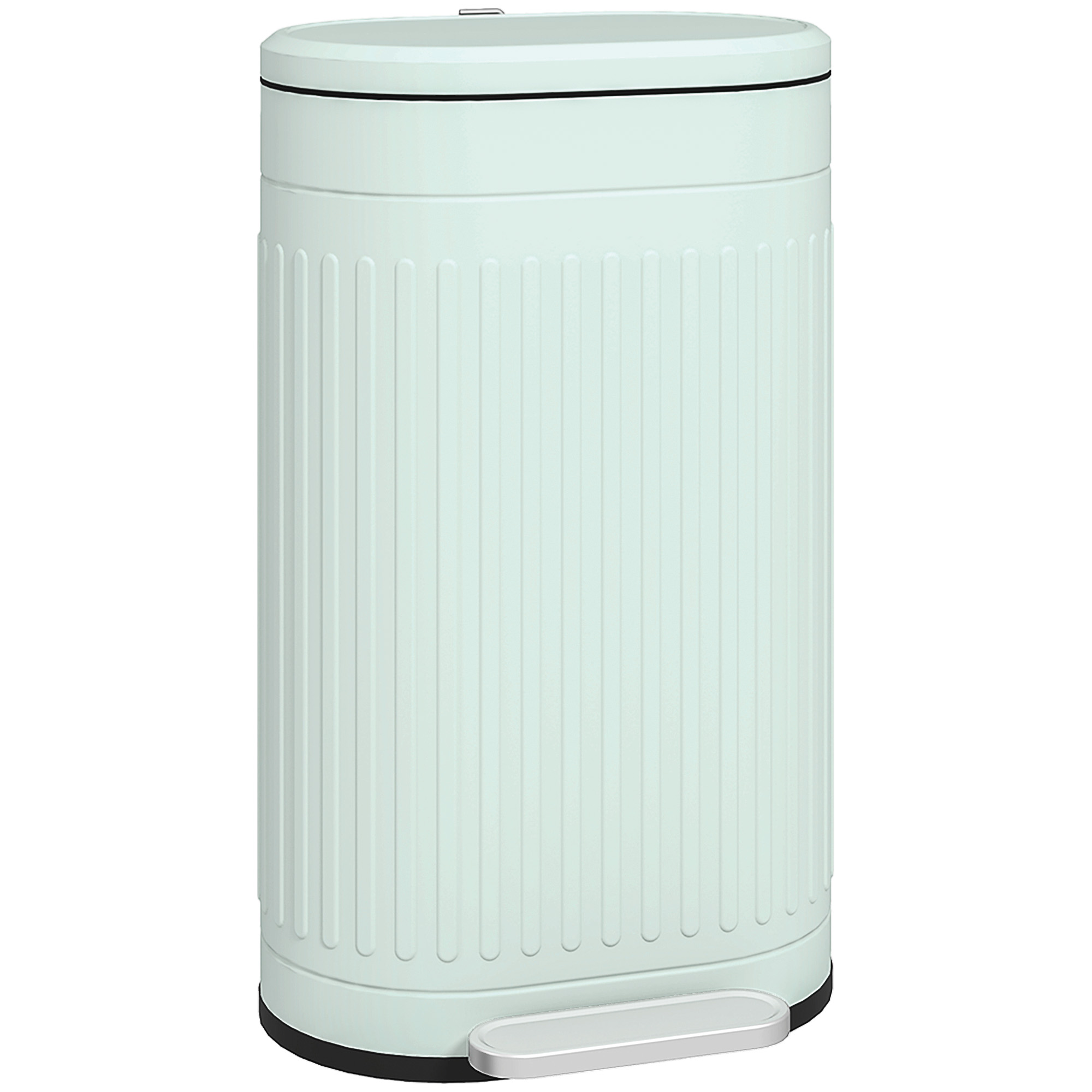 Mülleimer 30L Treteimer mit Deckel Fußpedal herausnehmbarem Inneneimer Soft-Close-Funktion 36,5 x 31,2 x 60,8 cm, Grün