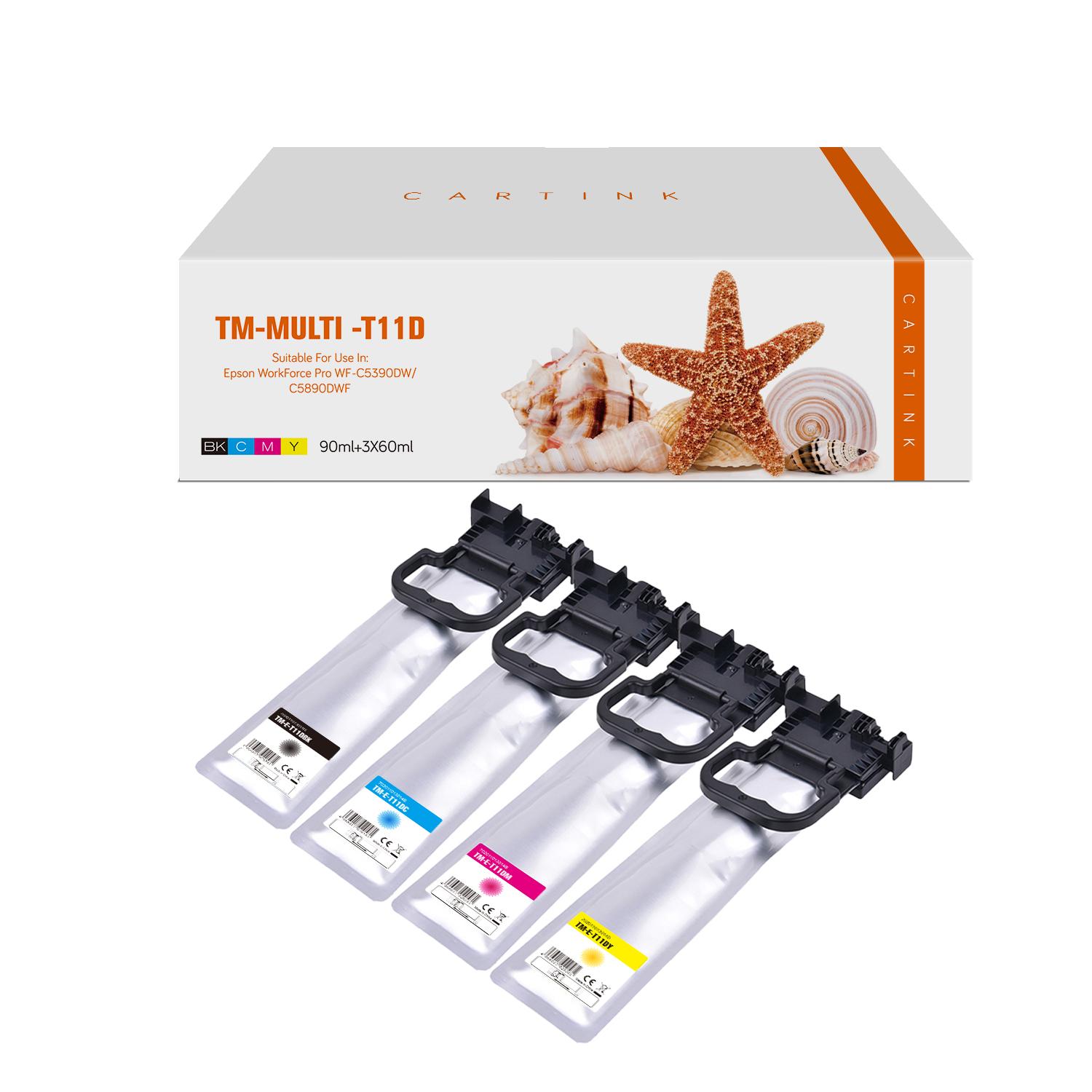 Multipack T11D alternativ Tinte für Epson / C13T11D140 D440 / schwarz / CMY5.000 Seiten Multipack T11D alternativ Tinte für Epson / C13T11D140 D440 / schwarz / CMY5.000 Seiten