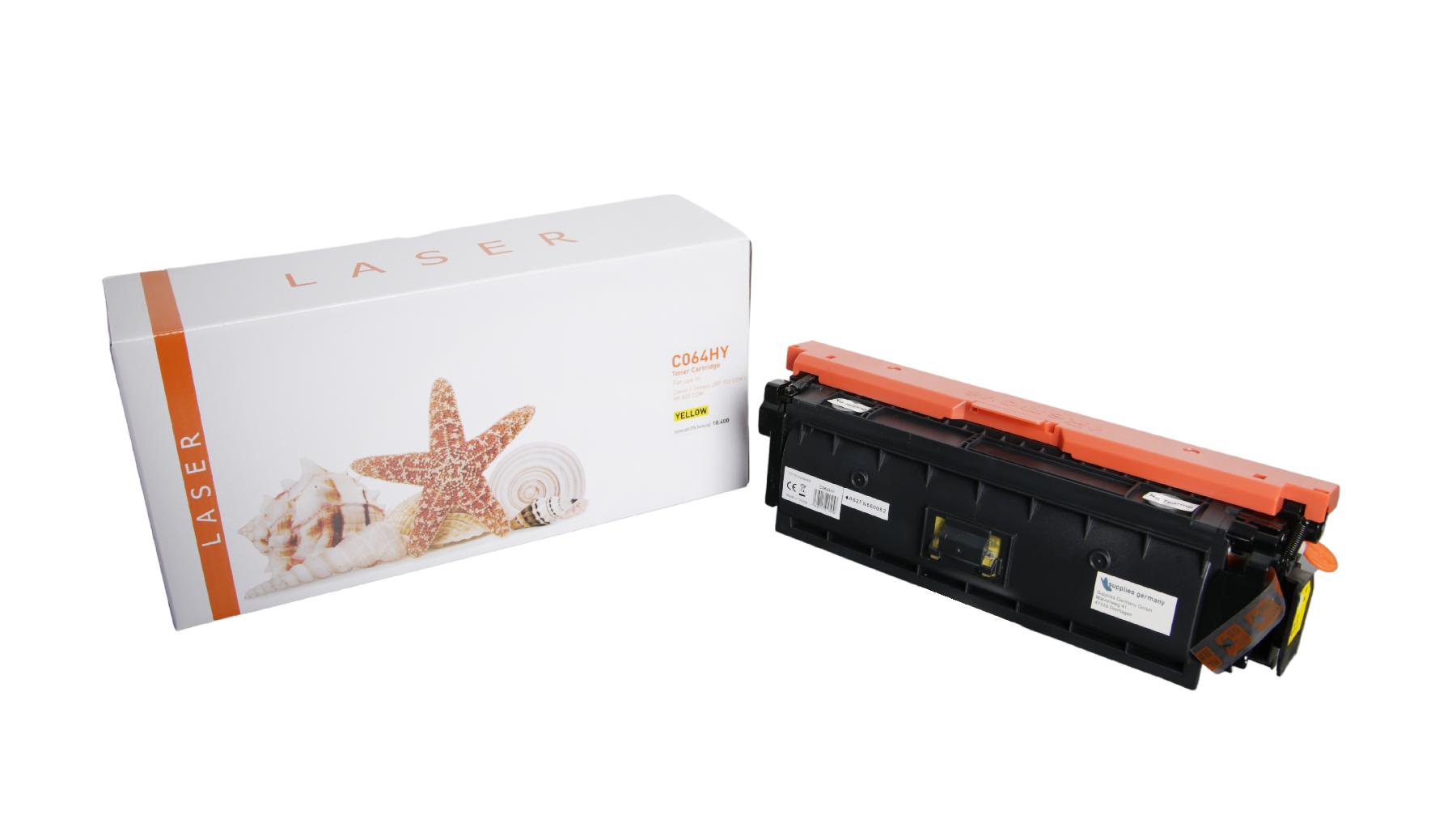 064HY ohne Chip alternativ Toner gelb für Canon / 4932C001 / 10.400 Seiten