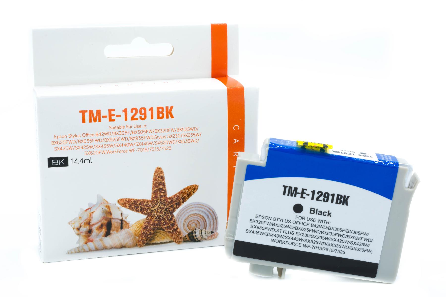 T1291 alternativ Seestern Tinte schwarz / C13T12914010 / 14,4ml