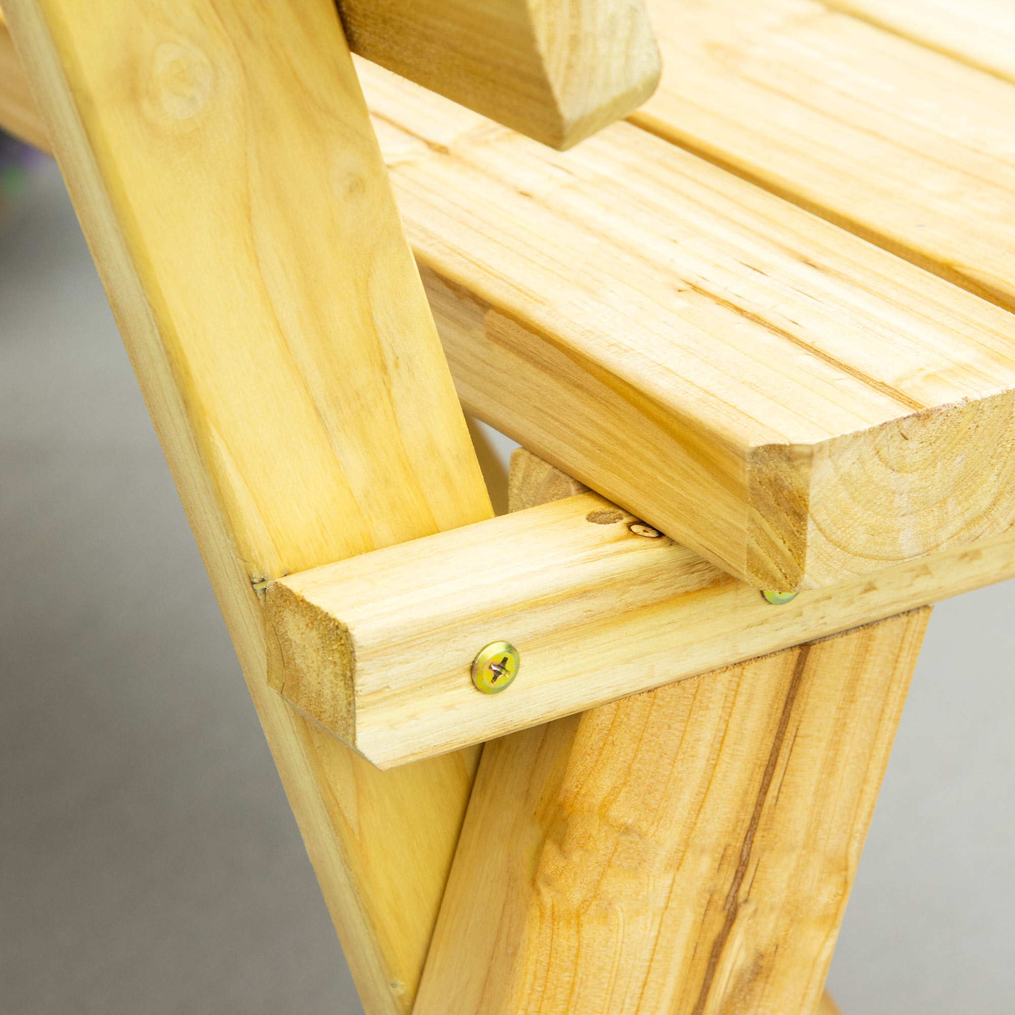 2-Sitzer Gartenbank Holz, wetterfest Sitzbank, UV-Beständig Gartenmöbel mit Rückenlehnen, Parkbank 220kg belastbar, Balkonbank, Holzbank für Balkon Terrasse, Garten, 116 x 56 x 80 cm, Natur