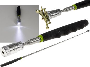 Teleskop Pick-Up Werkzeug mit LED - Länge 20-80cm, Zugkraft ca. 3,2kg Teleskop Pick-Up Werkzeug mit LED - Länge 20-80cm, Zugkraft ca. 3,2kg