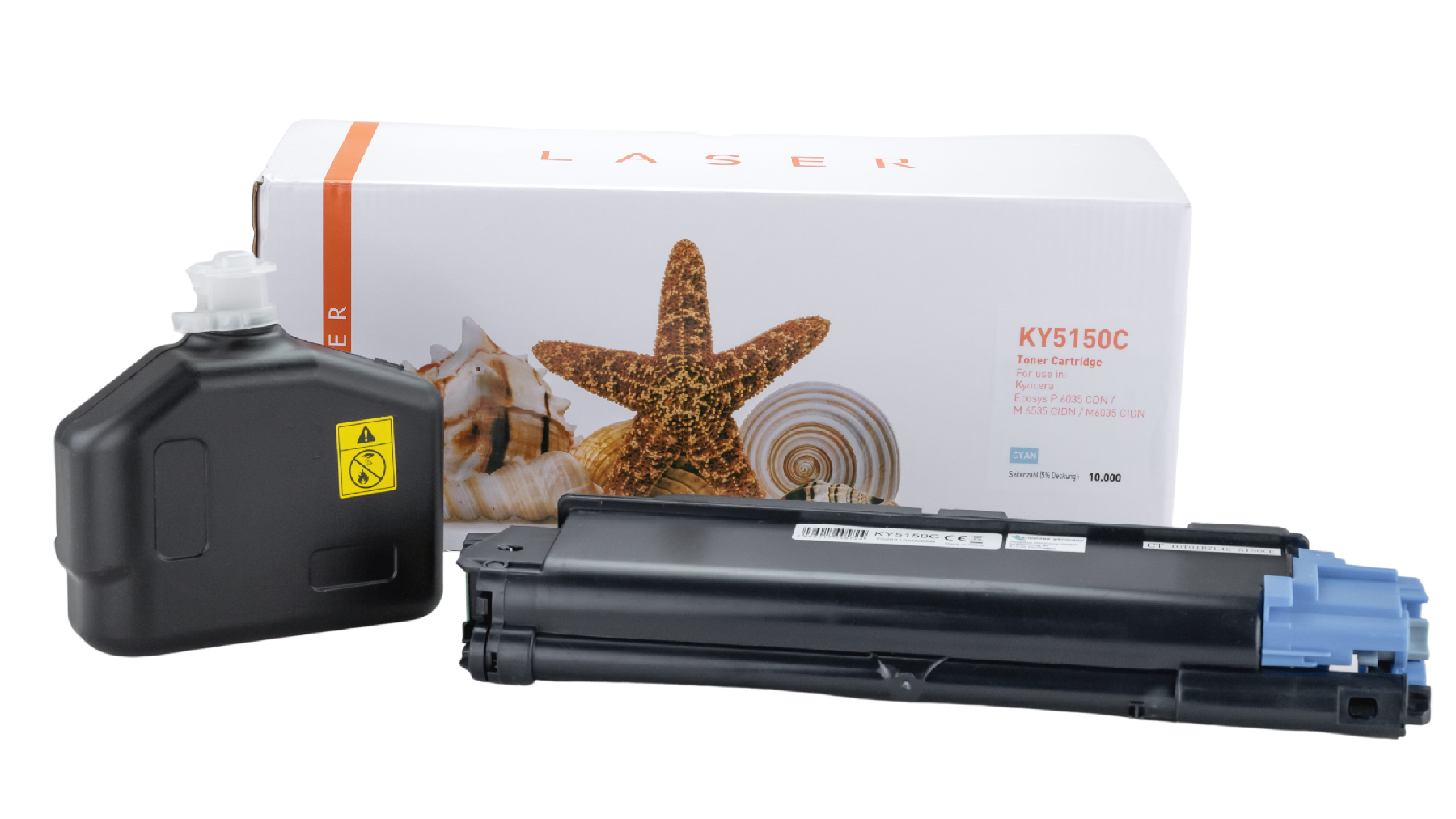 TK5150C alternativ Toner cyan für Kyocera  / TK5150C / 10.000 Seiten