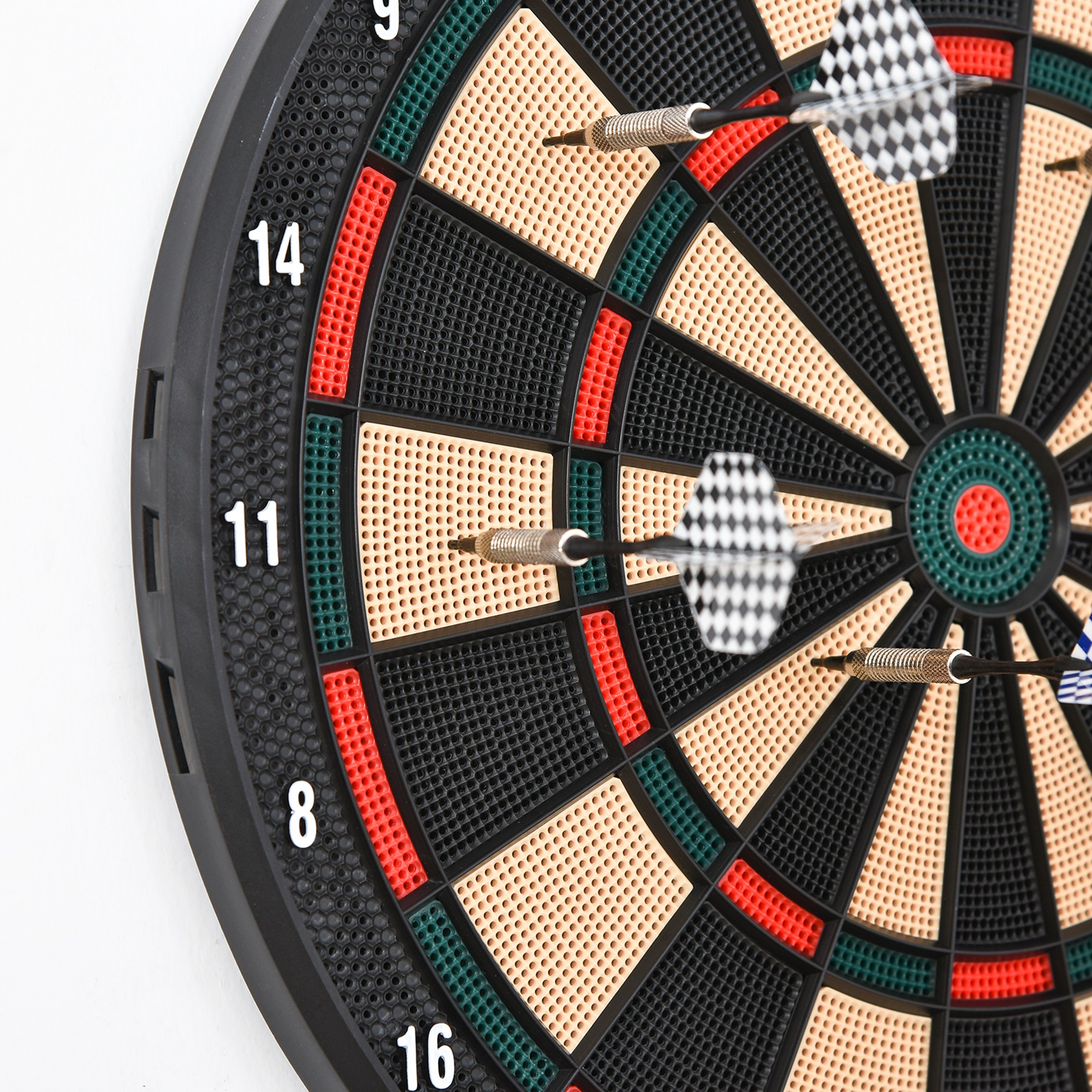 elektronische Dartscheibem automatische Wertungm Dartboard-Set mit 6 Darts, 30 Dartspitzen, schwarz