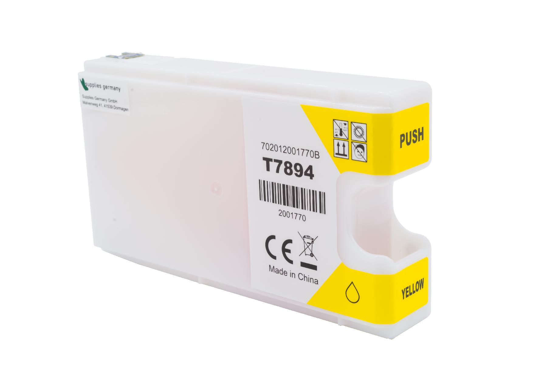 T7894 alternativ Tinte gelb für Epson / C13T789440 / 35ml