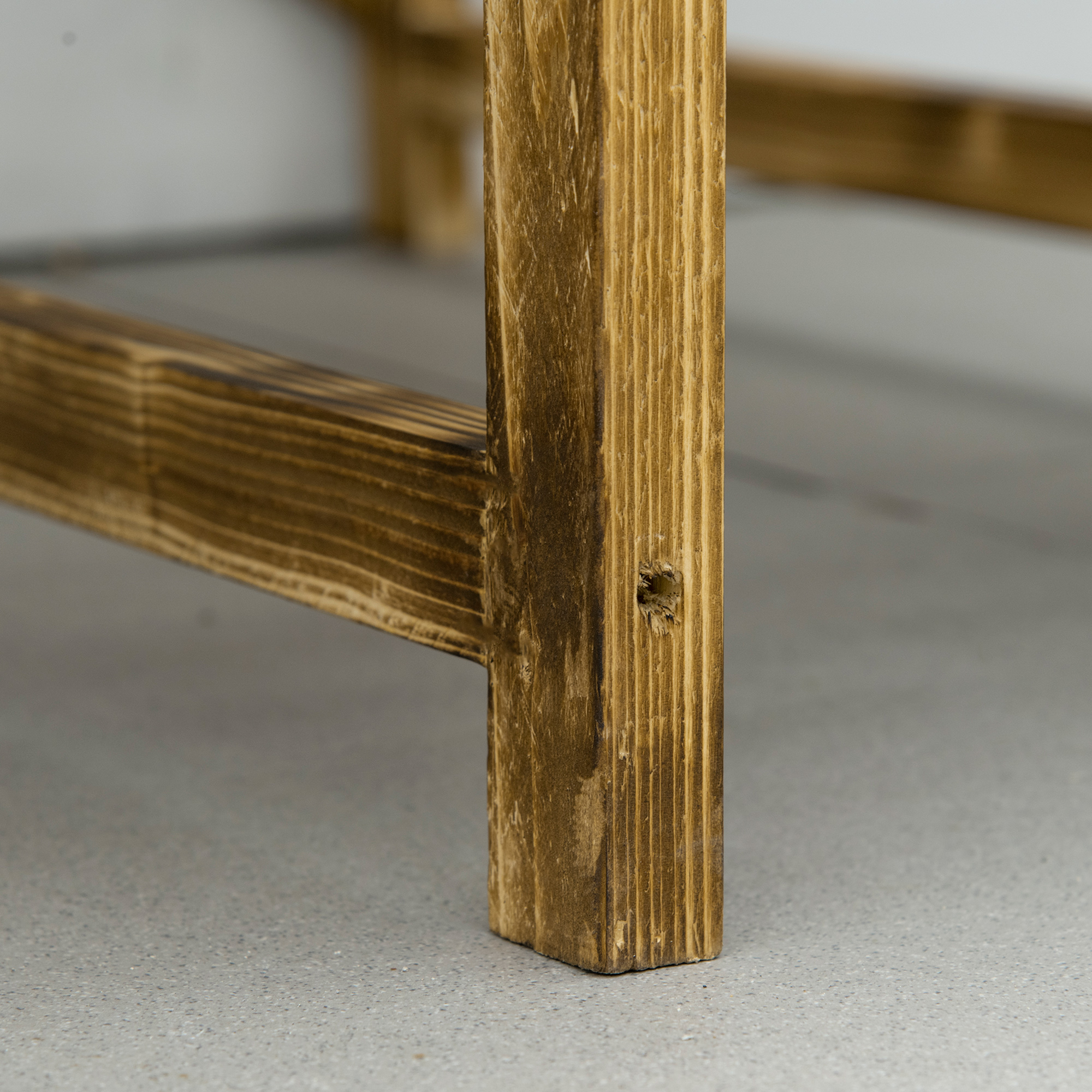 Pflanzentreppe, Blumentreppe, Blumenregal, Pflanzregal, Blumenständer, 3 Stufen, Tannenholz, 100 x 80 x 78cm