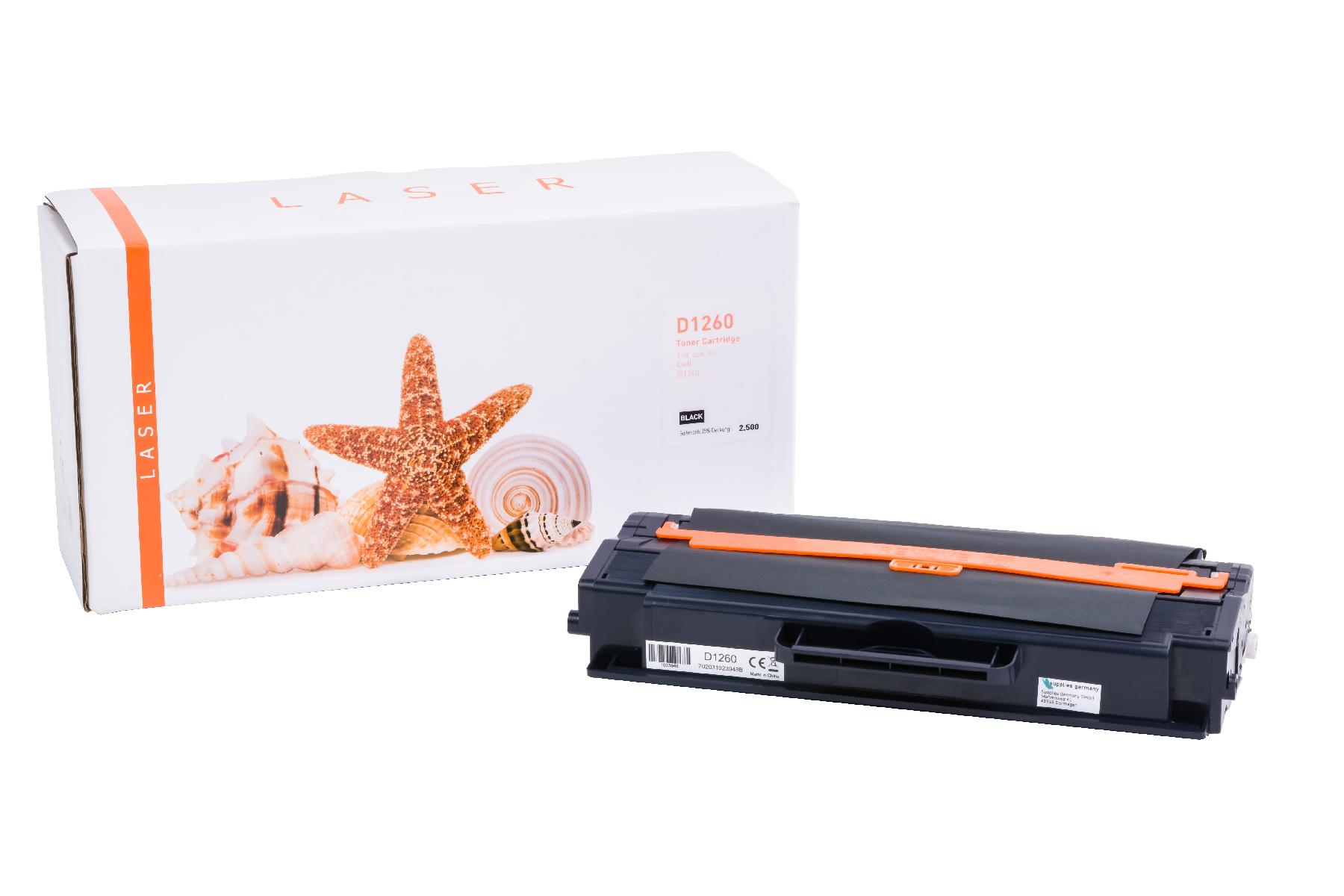 D1260 alternativ Toner schwarz für Dell  / RWXNT / 2.500 Seiten