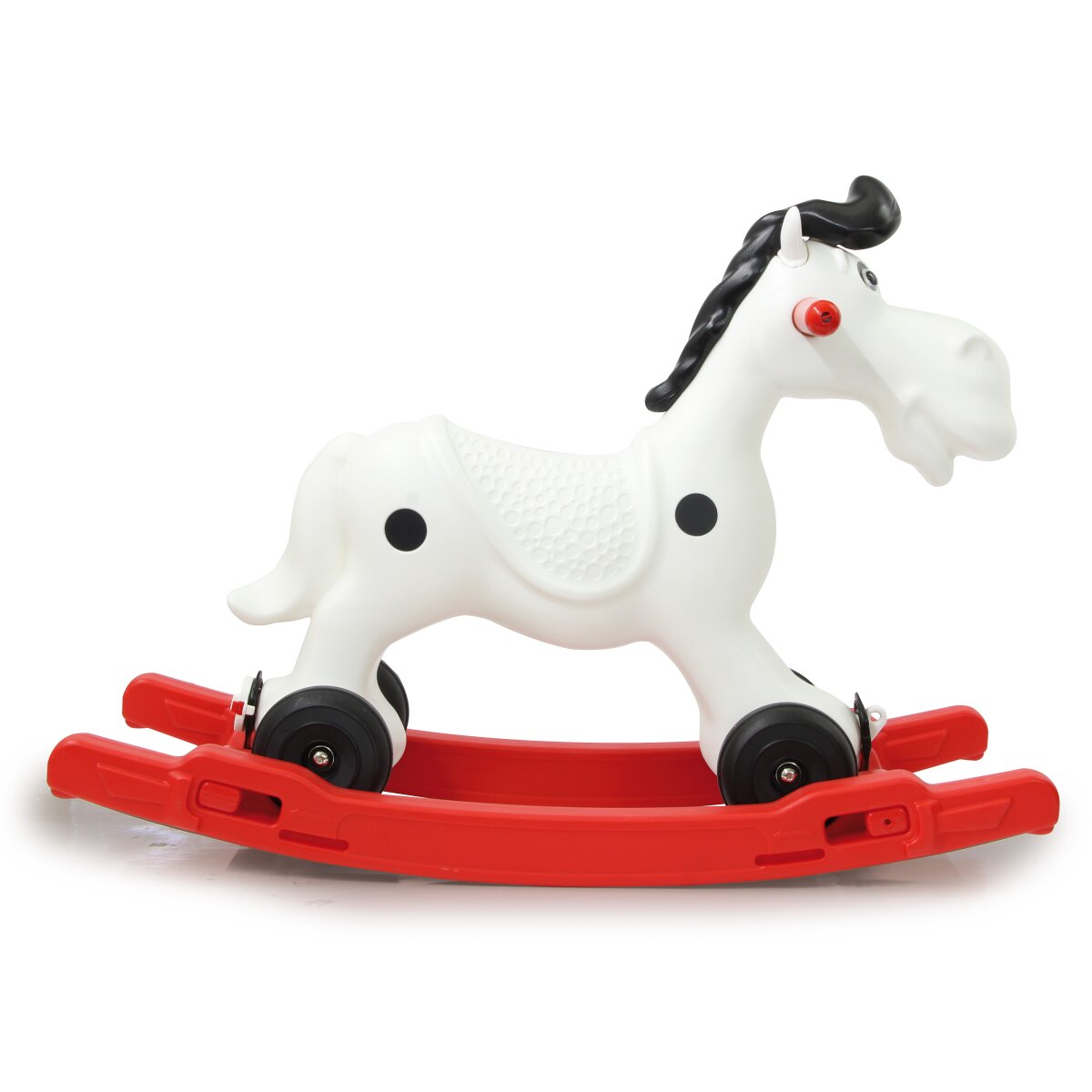 Schaukelpferd Bob Gallop weiss/rot