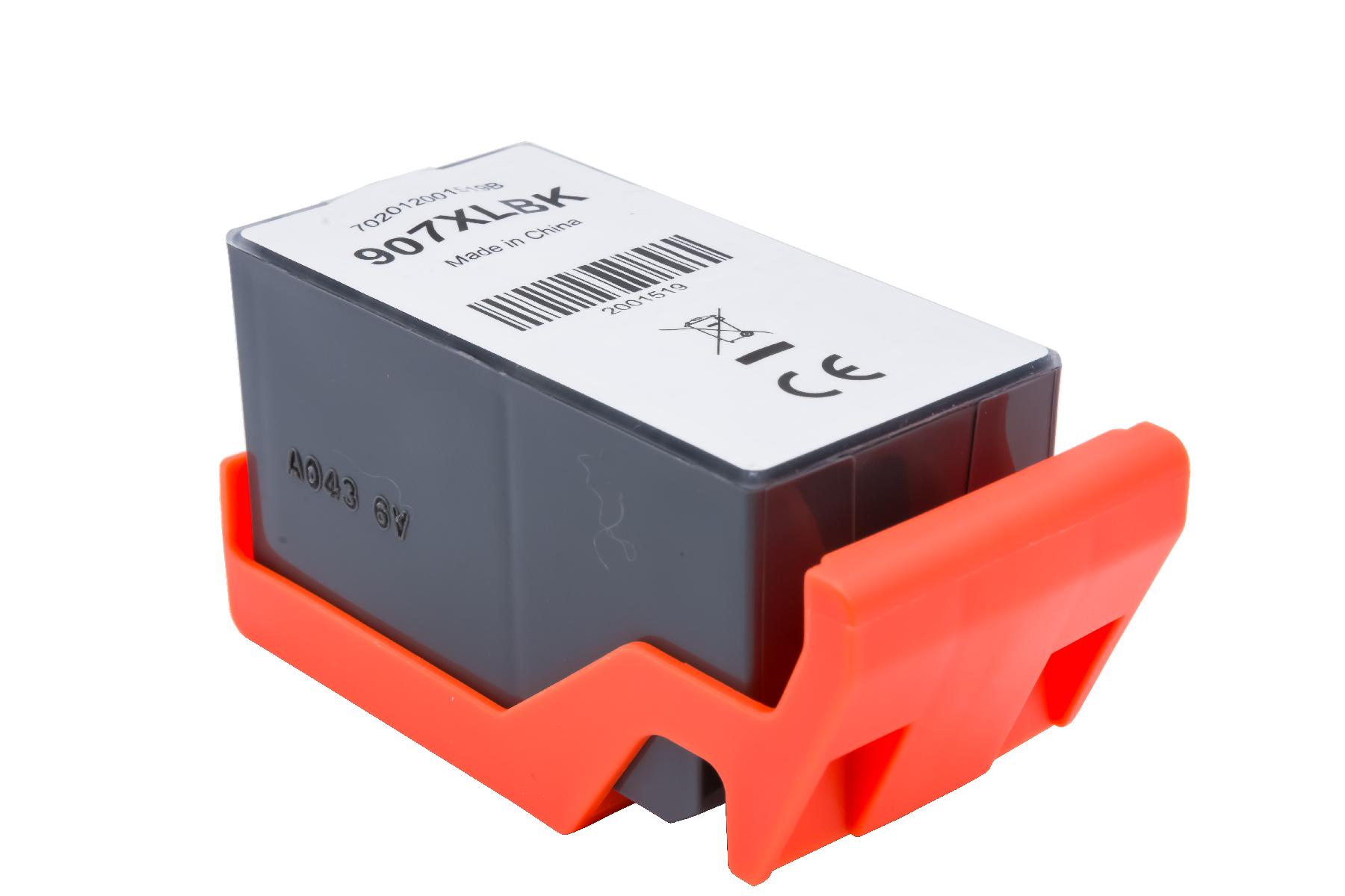 907XLschwarz alternativ Tinte schwarz für HP / T6M19AE / 43ml