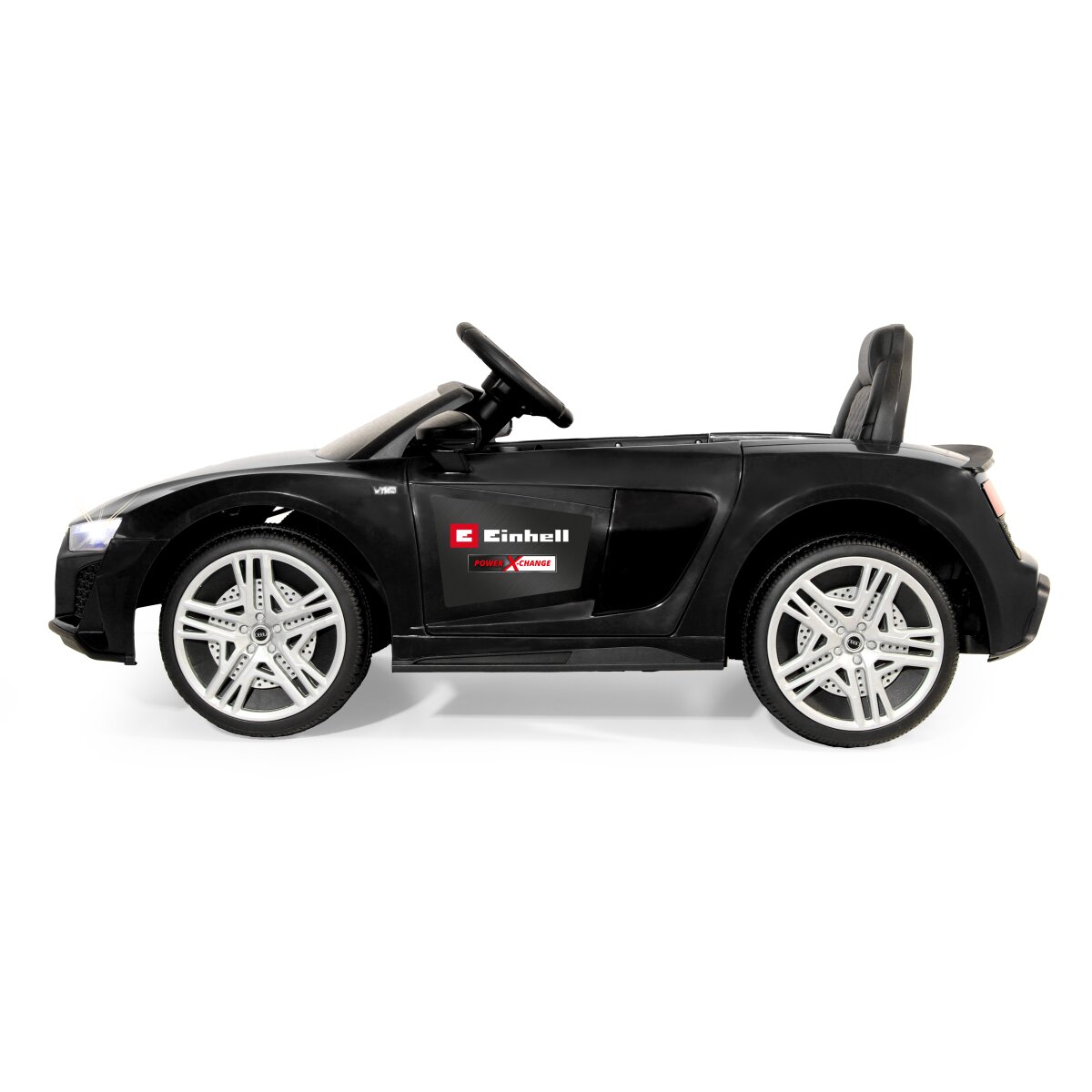Kinderfahrzeug Audi R8 Spyder schwarz Einhell Power X-Change inkl. Starter Set