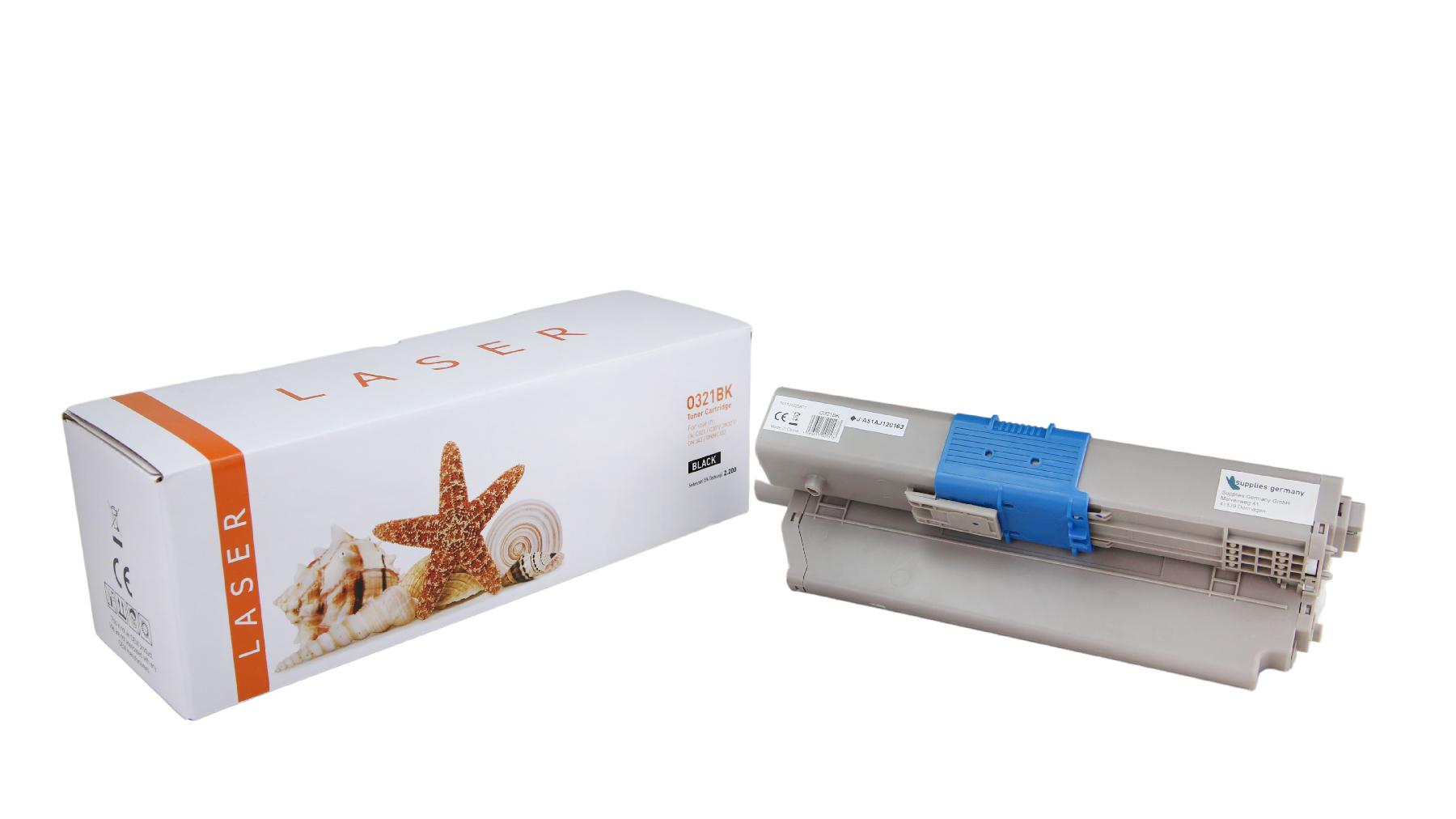 C321BK alternativ Toner black OKI / 44973536 / 2.200 Seiten C321BK alternativ Toner black OKI / 44973536 / 2.200 Seiten