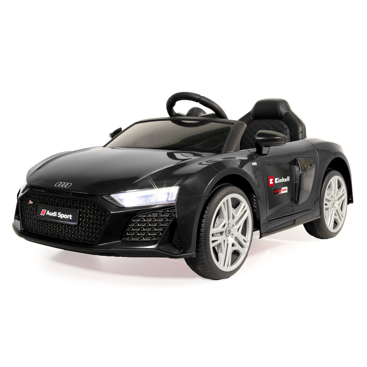 Kinderfahrzeug Audi R8 Spyder schwarz Einhell Power X-Change inkl. Starter Set