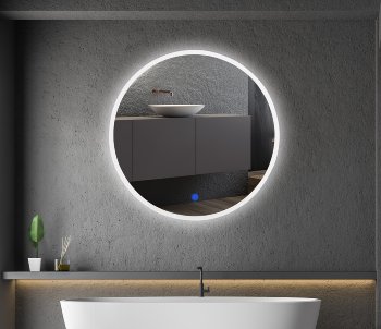 LED Spiegel "Espelho R50" Ø50cm - 230V, 19W, 1400lm, 4000K, Touchschalter LED Spiegel "Espelho R50" Ø50cm - 230V, 19W, 1400lm, 4000K, Touchschalter