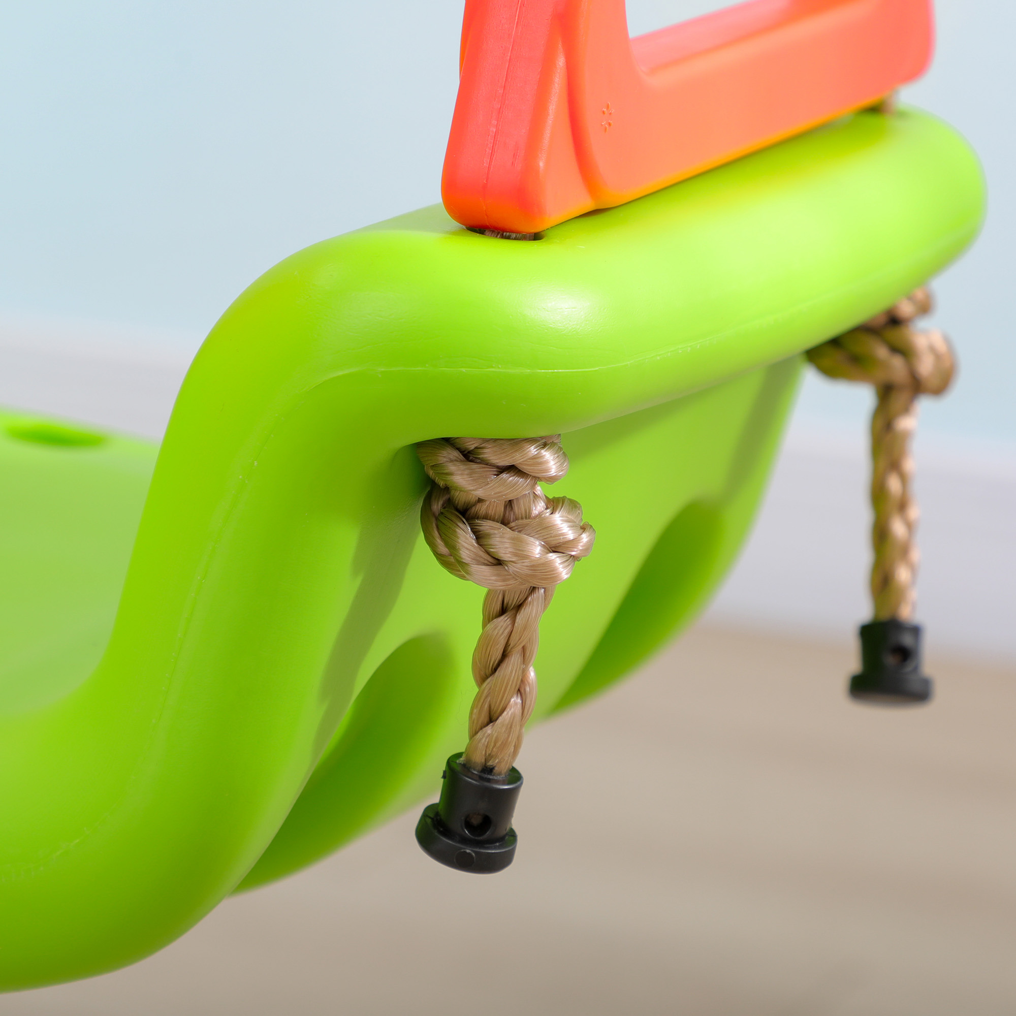 3-in-1 Babyschaukel, Sicherheitsgurt, längenverstellbare Seile, für In- und Outdoor, grün, 48 x 34 x 180 cm