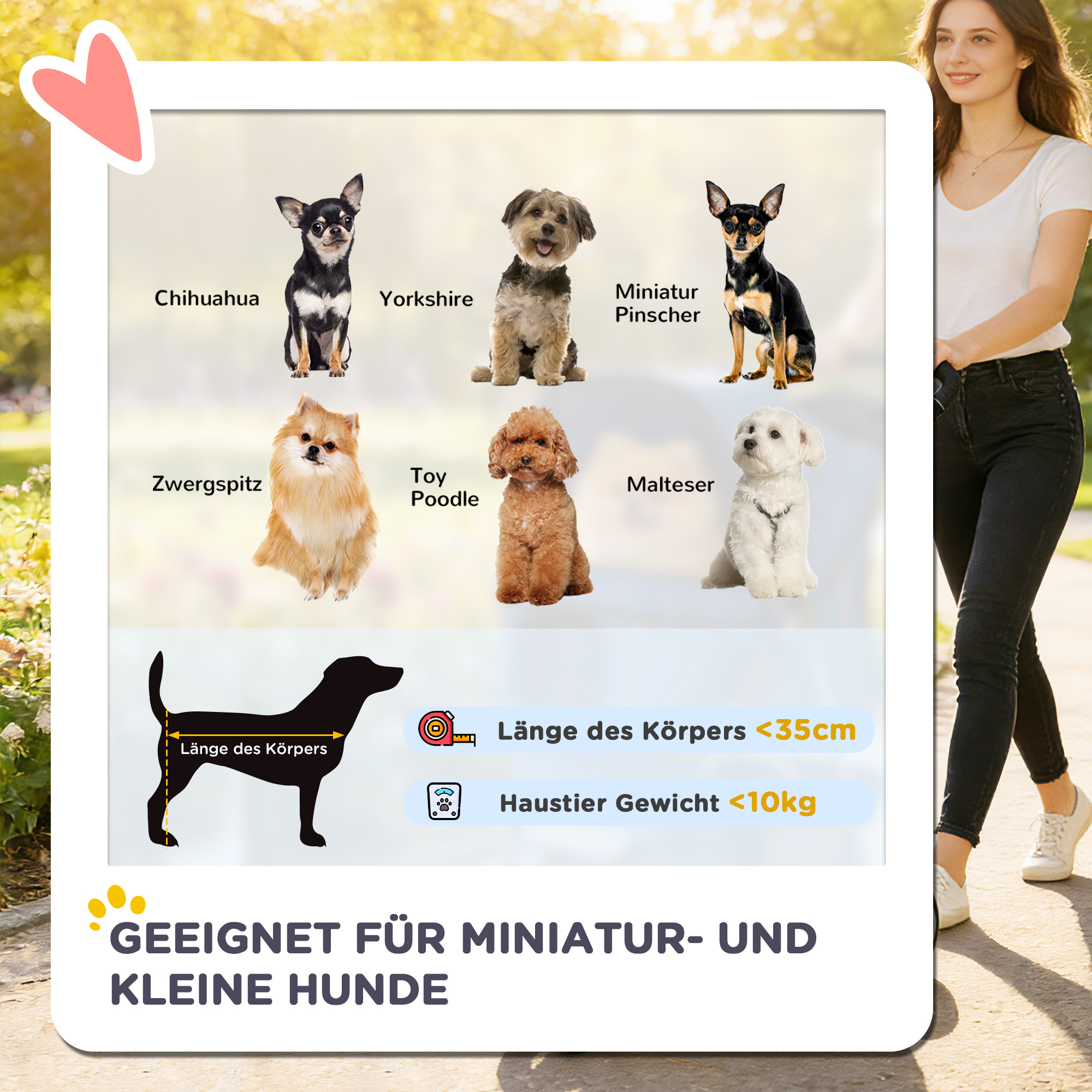 Hundewagen Hundebuggy Faltbar bis 10kg mit Aufbewahrungskorb, Kissen, Netzfenstern, für kleine Hunde, 77x44x102cm Blau