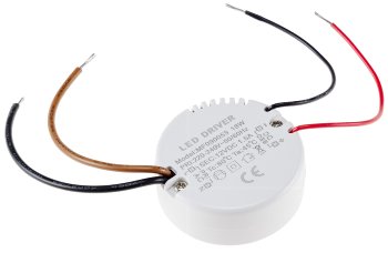 LED-Trafo "CT-18E", 0,5-18W, rund, Ein 220-240V, Aus 12V= Konstantspannung