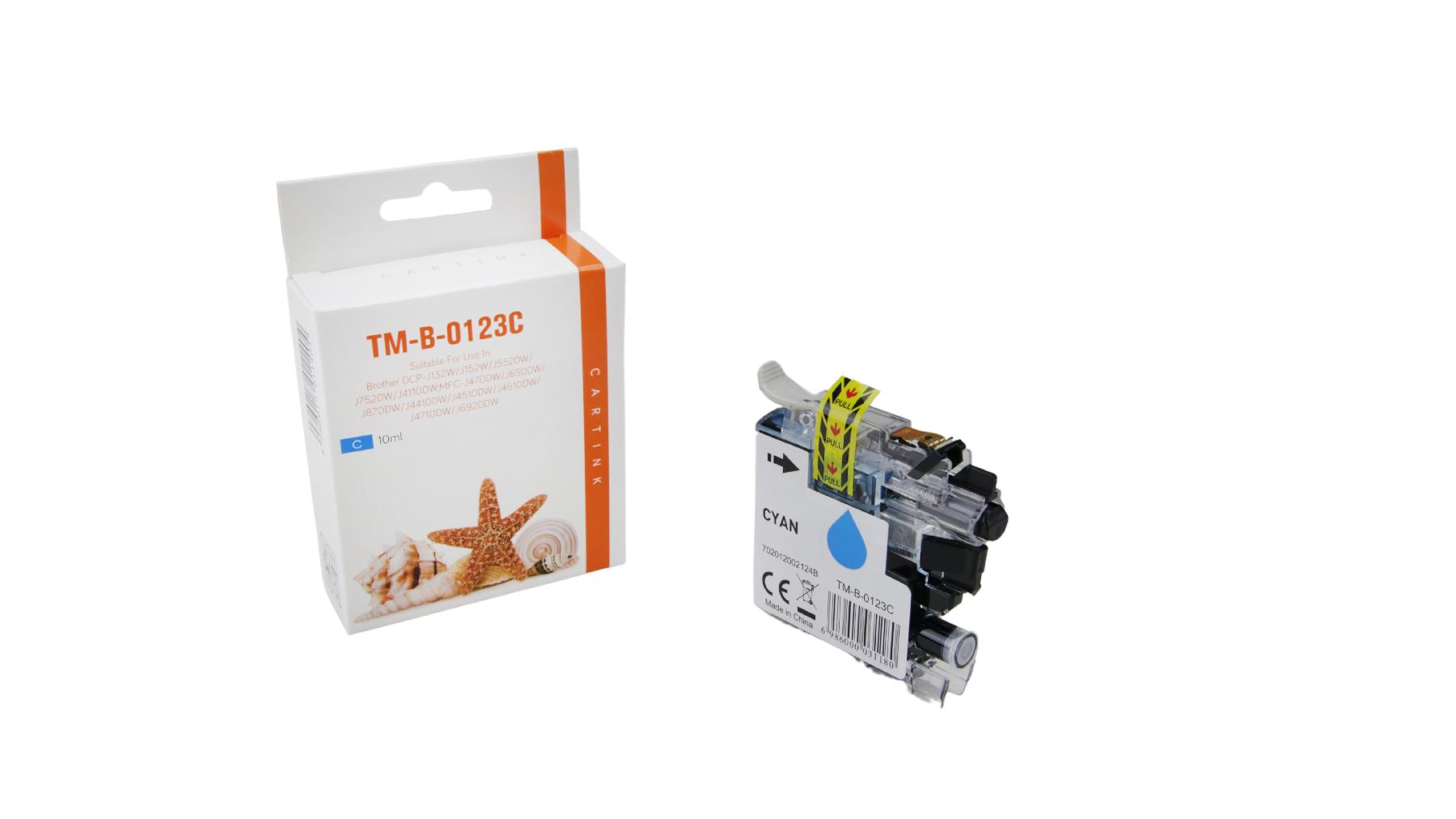 LC121/123C alternativ Tinte cyan f / LC123C / 10ml LC121/123C alternativ Tinte cyan f / LC123C / 10ml