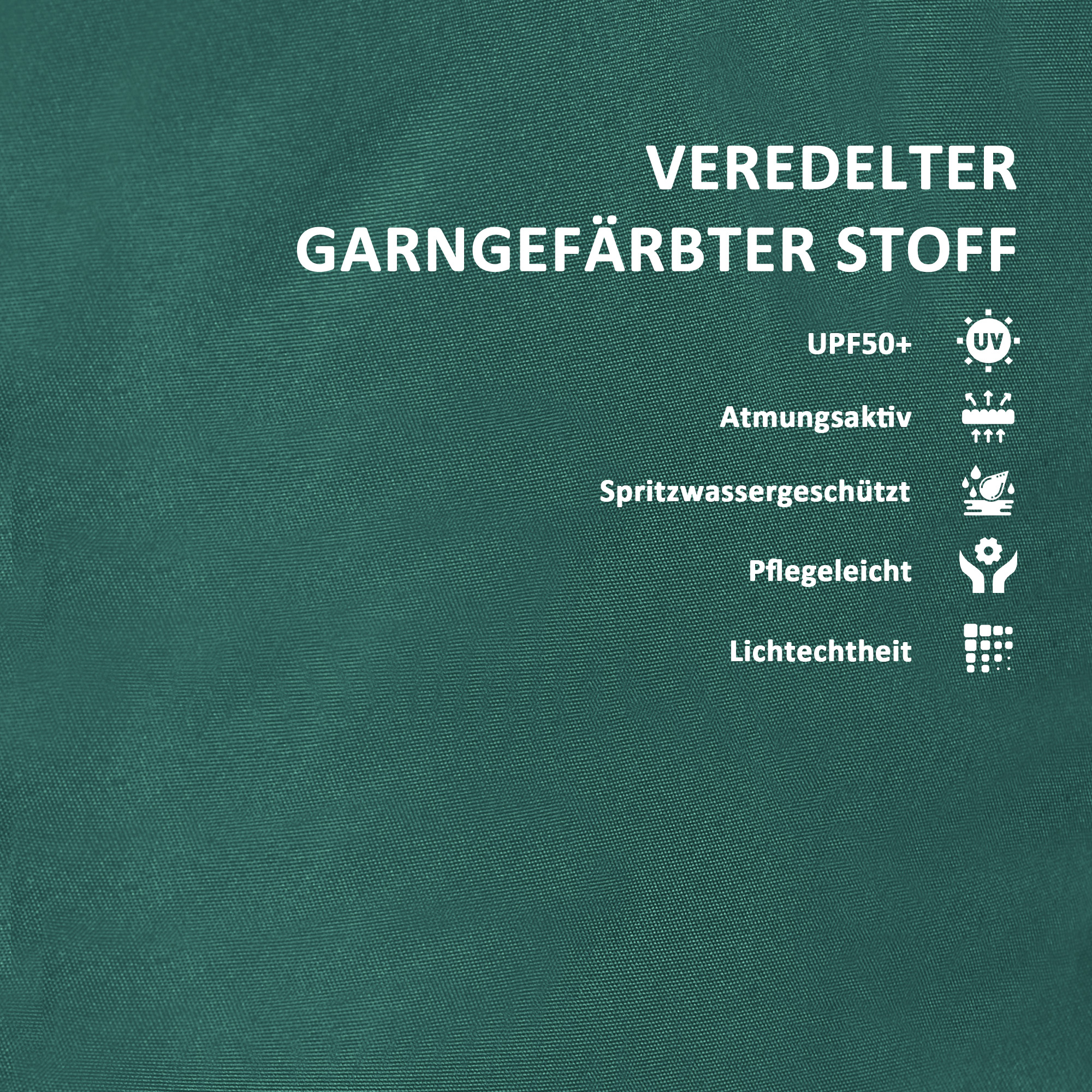 Sitzkissen 120 x 47 x 9,5 cm wasserabweisend Stuhlkissen mit Bändern, Kopfstütze, UPF50+ Grün