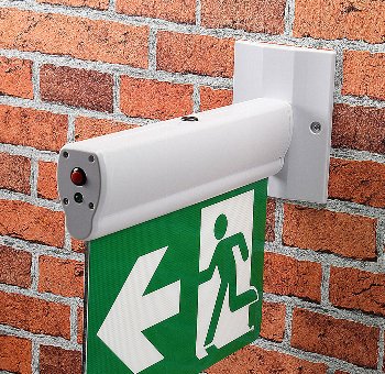 LED Fluchtwegleuchte "NL-8 Multi", Erkennungsw. 25m, IP20, Decken+Wandmont.