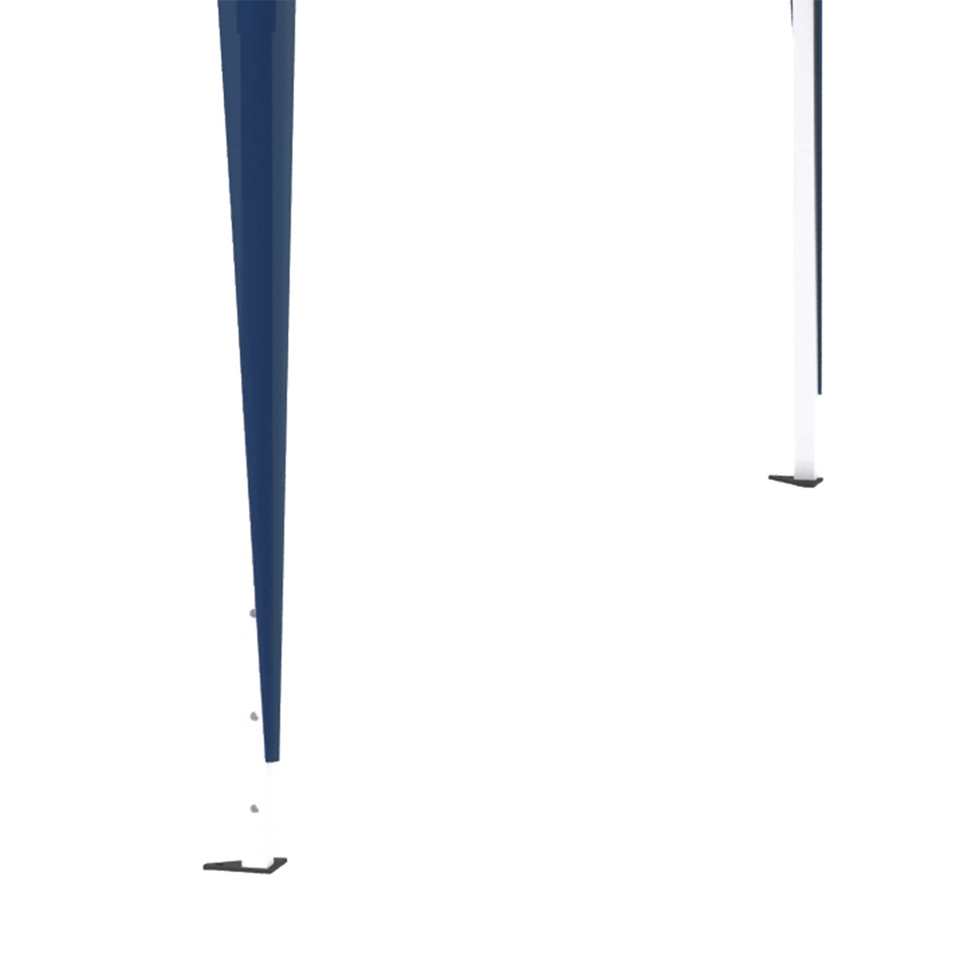 Faltpavillon Pavillon 3 x 3 m Gartenpavillon faltbar Partyzelt höhenverstellbar Gartenzelt mit Transporttasche UV-Schutz Stahl Oxford Blau