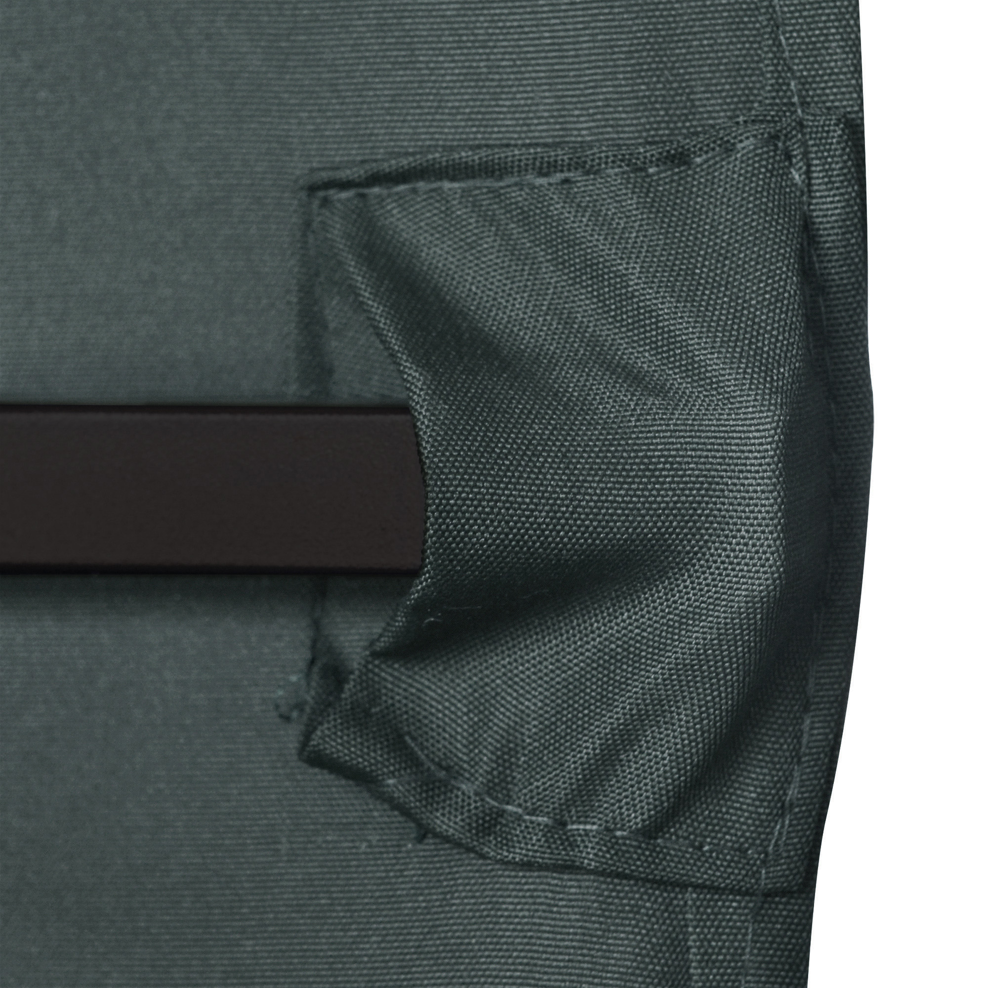 Ersatzdach für Gartenpavillon, Polyester, 2,98 x 2,95 m, Dunkelgrau