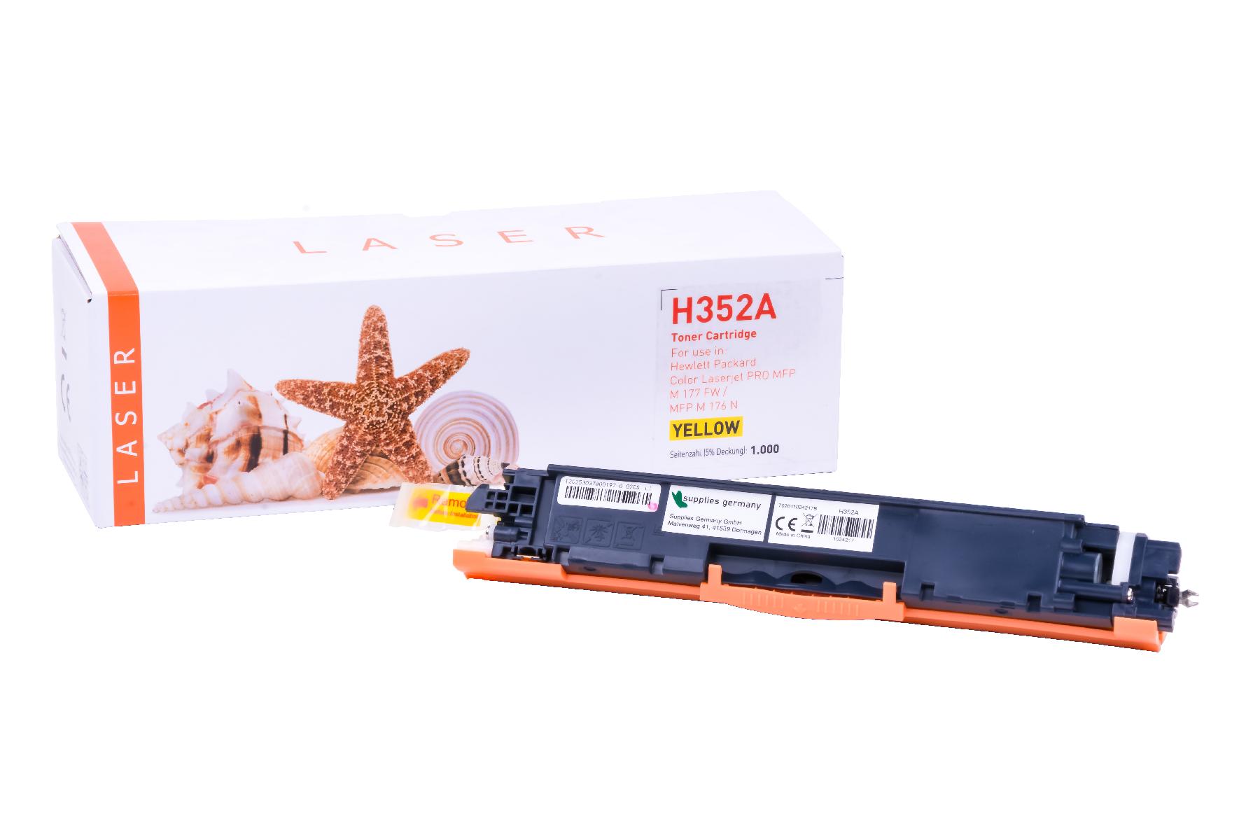 CF352A alternativ Toner gelb für HP / CF352A / 130A / 1.000 Seiten