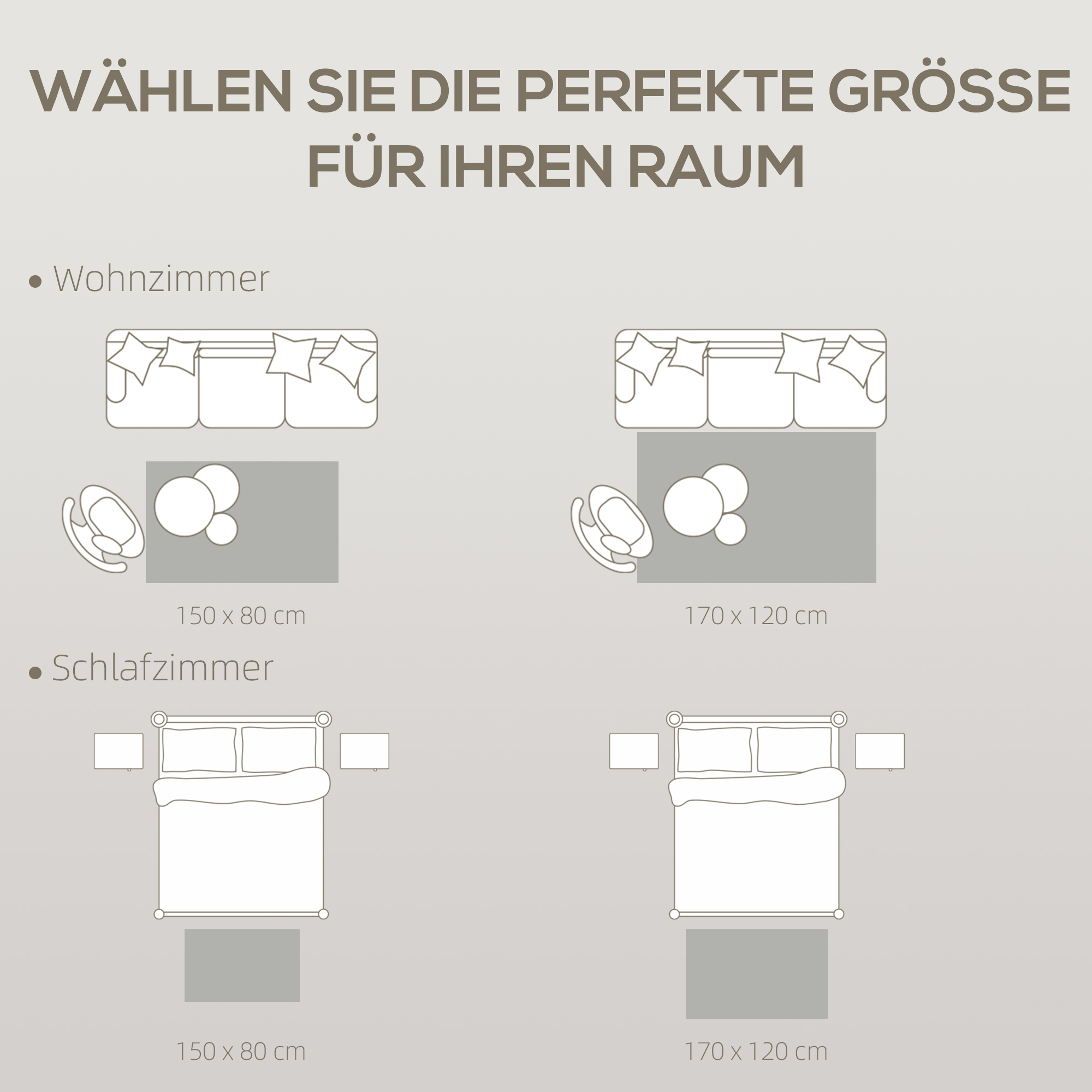 Teppich Wohnzimmerteppich im Modern Stil, waschbar Flächenteppich 150 x 80 cm Dunkelgrau