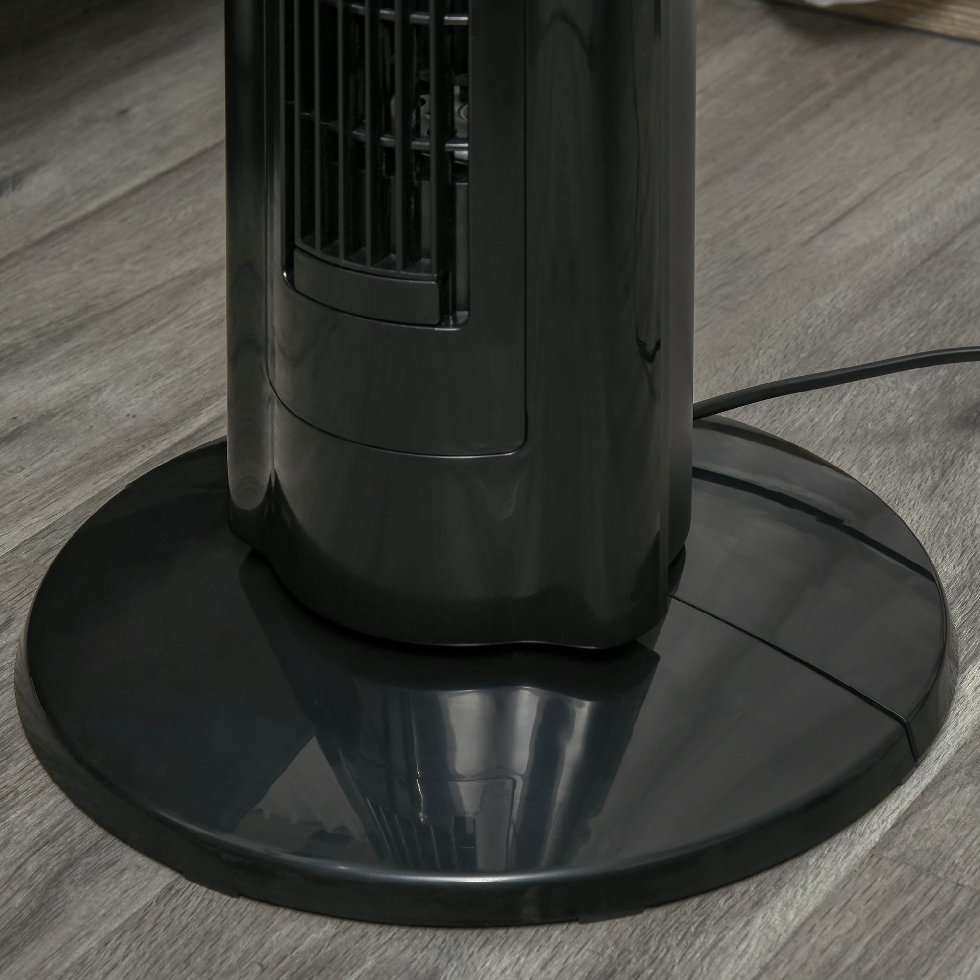 2in1-Turnmventilator Standventilator Ventilator, 32 cm x 32 cm x 106,8 cm, Schwarz
