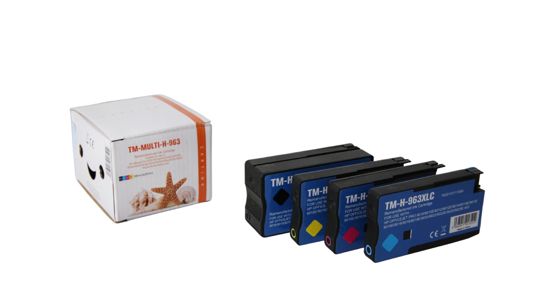 Multipack 963XL alternativ Tinte für HP / 3YP35AE / BK58/C,M,Y25,5