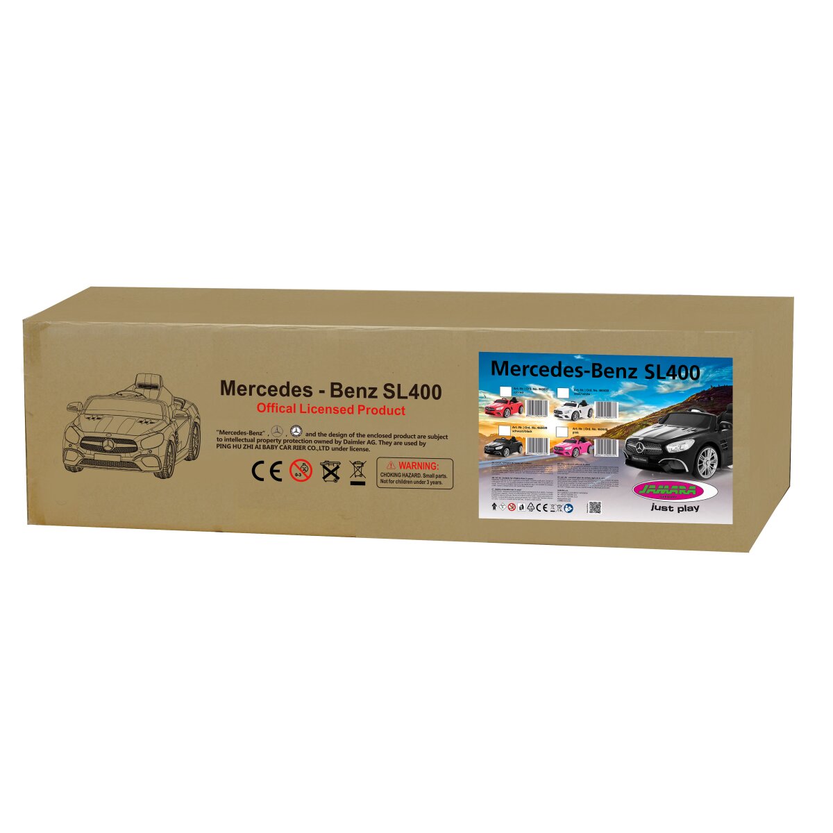 Kinderfahrzeug Mercedes-Benz SL 400 weiß