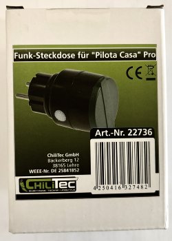 Funk-Steckdose für "Pilota Casa" Pro / IP44, 230V, 2000W, max. 30m