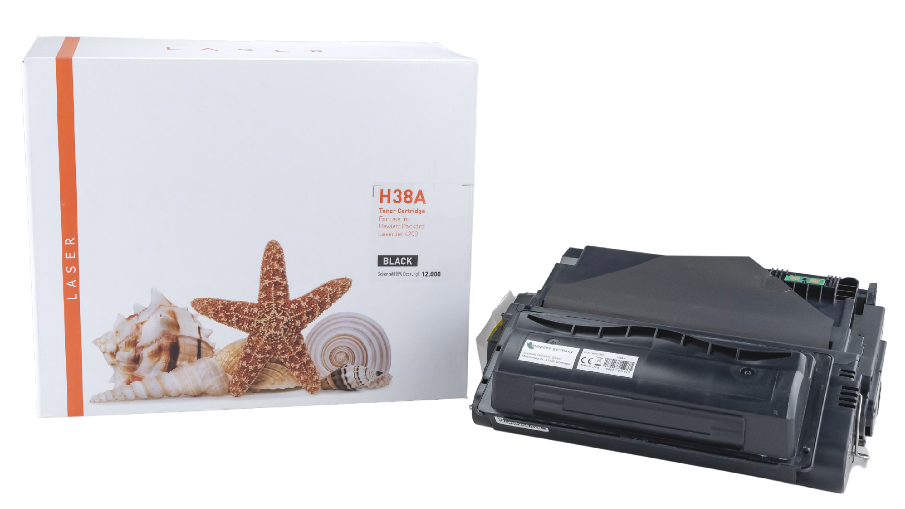 Q38A alternativ Toner schwarz für HP / Q1338A / 12.000 Seiten