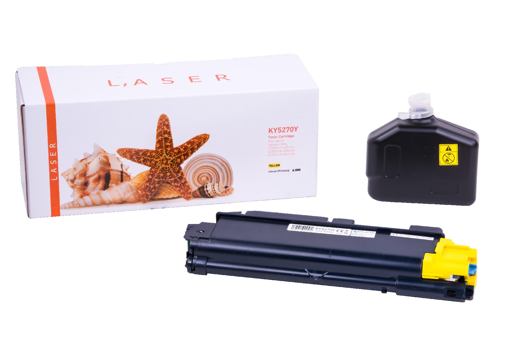 TK5270Y alternativ Toner gelb für Kyocera / TK5270Y / 6.000 Seiten TK5270Y alternativ Toner gelb für Kyocera / TK5270Y / 6.000 Seiten